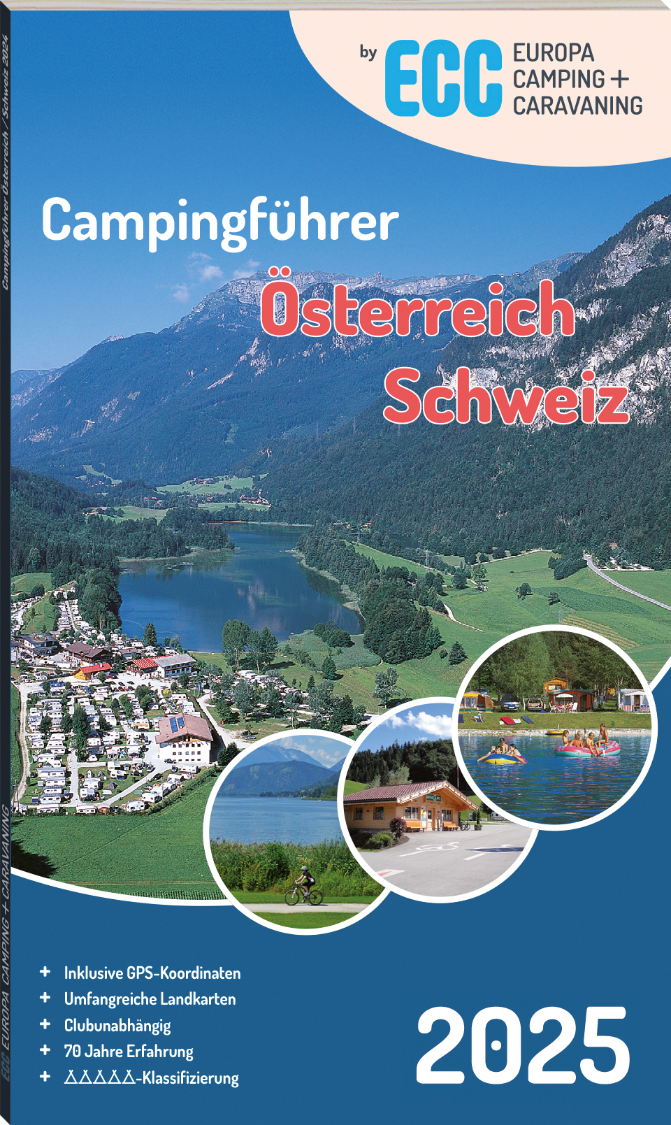 ECC Europa Camping Caravaning Campingführer Österreich / Schweiz 2025 Sprache