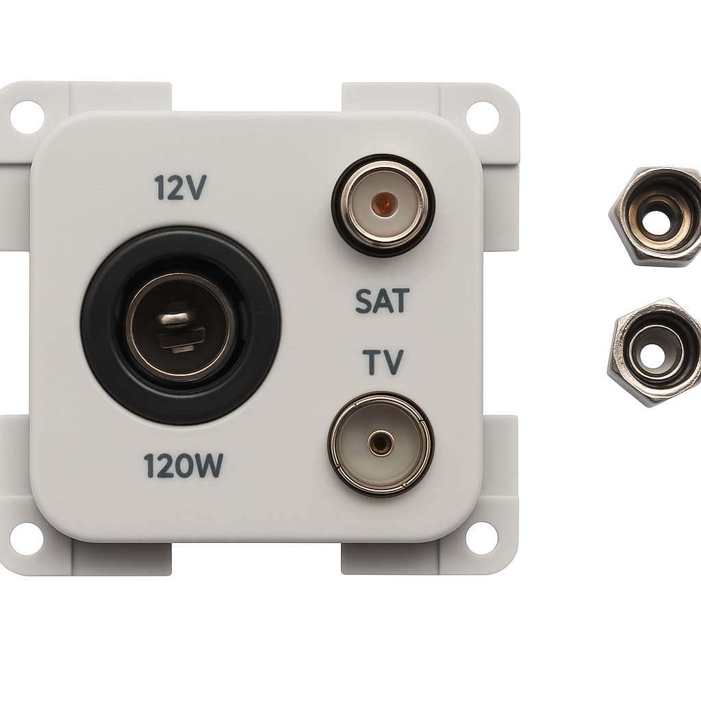 Inprojal System 10.000 Steckdose 12V mit TV und SAT