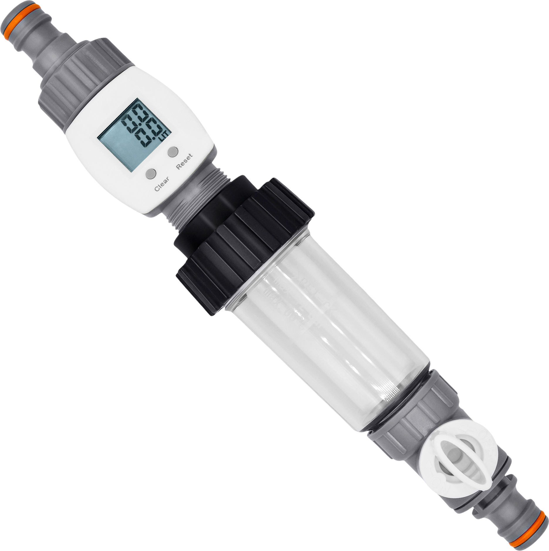 VARIOSAN CAMPING Befüllfilter COUNT mit Wasseruhr 19028 für Wohnmobil, Caravan, Wohnwagen und Boot | 04260323019028