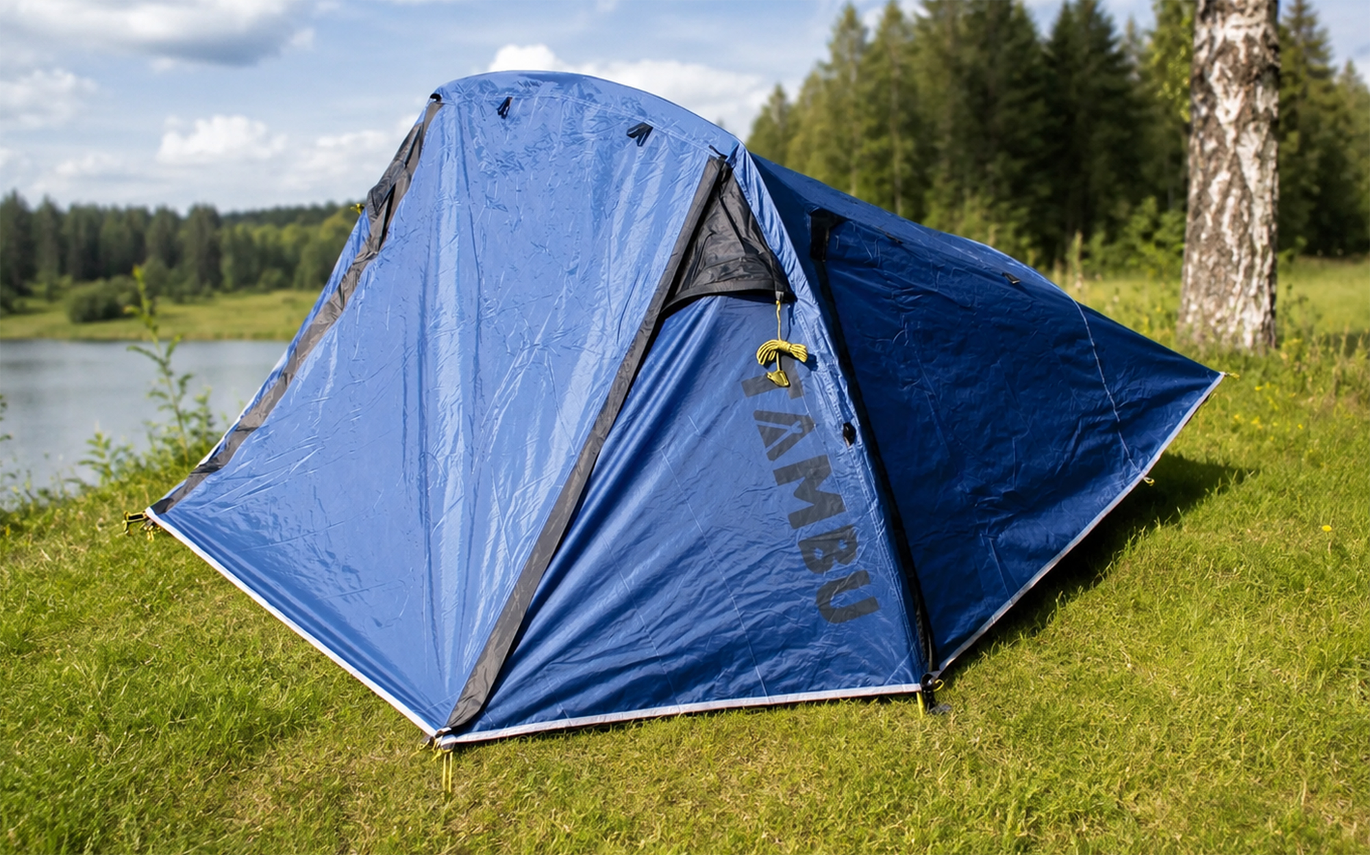 TAMBU Tara 2 leichtes 2-Personen Tunnelzelt aus Polyester 3000 mm Wassersäule - 2-Personen Zelte