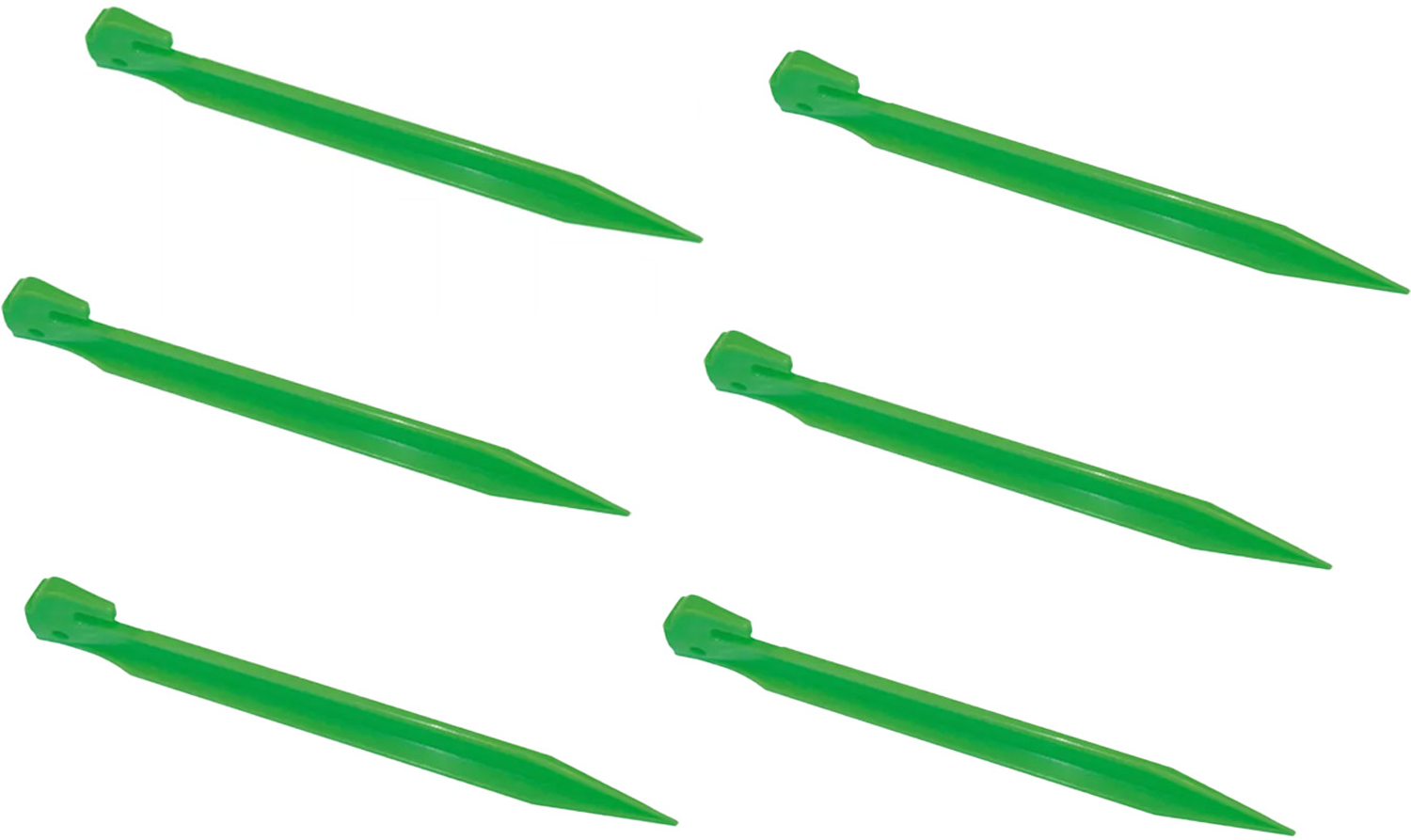 High Peak Kunststoffhering 6er Pack 20 cm grün - Zeltheringe & Abspannmaterial