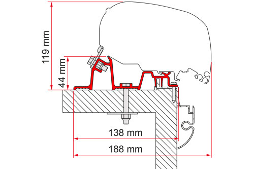 Fiamma Kit Hobby Premium Markisenadapter für Fiamma