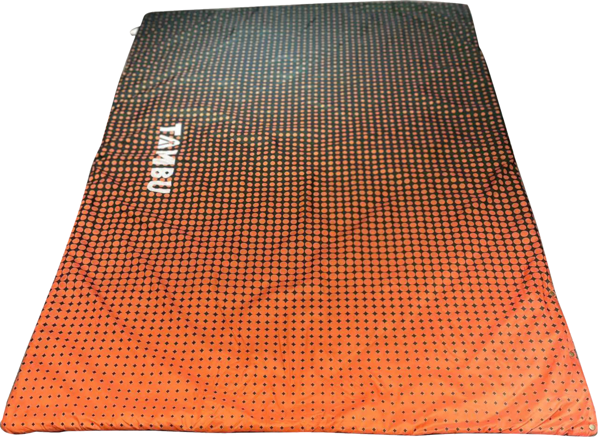 Tambu Kambala Campingdecke Recyceltes Polyester mit integriertem Packsack 203 x 145