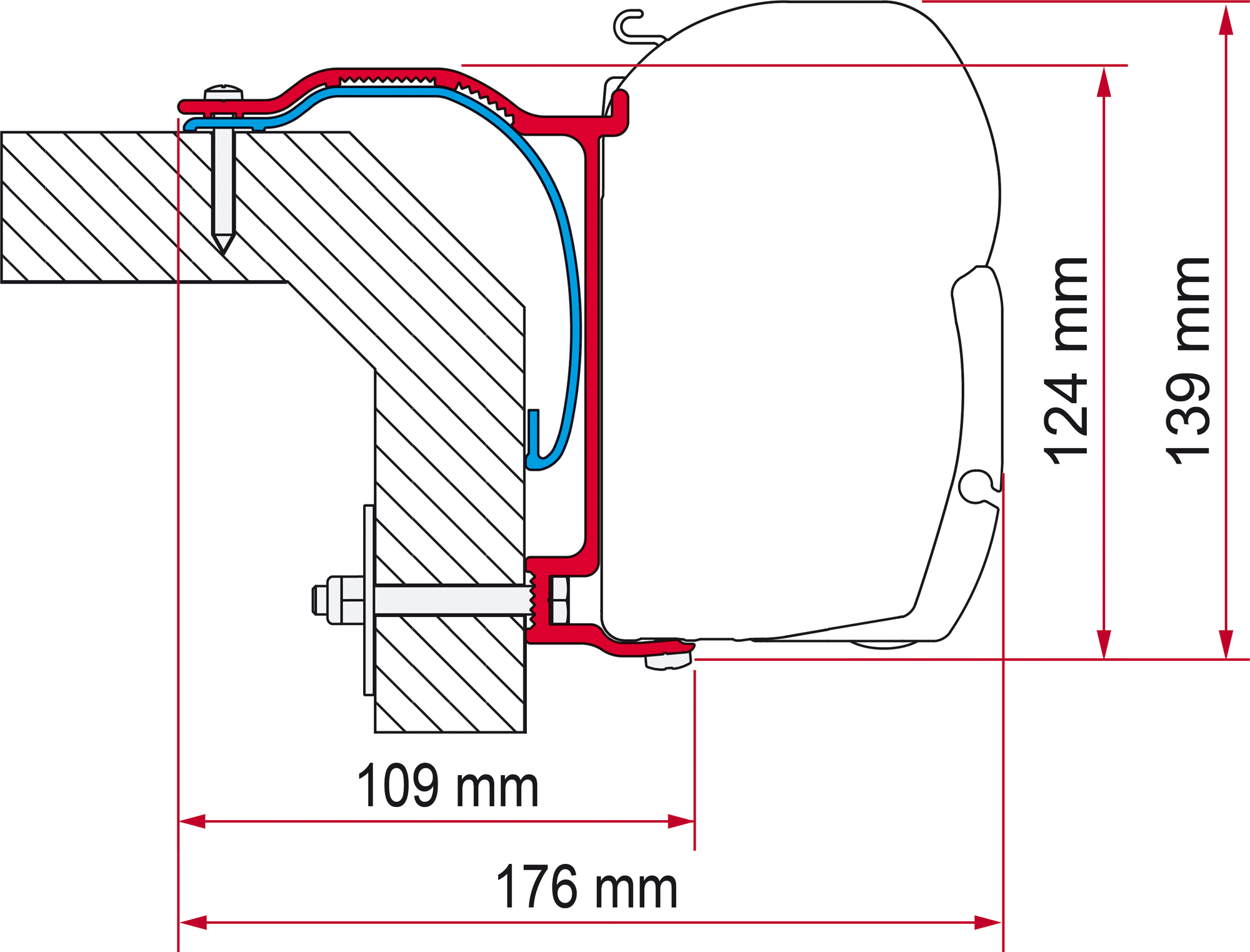 Fiamma Kit Laika X Markisenadapter für Fiamma