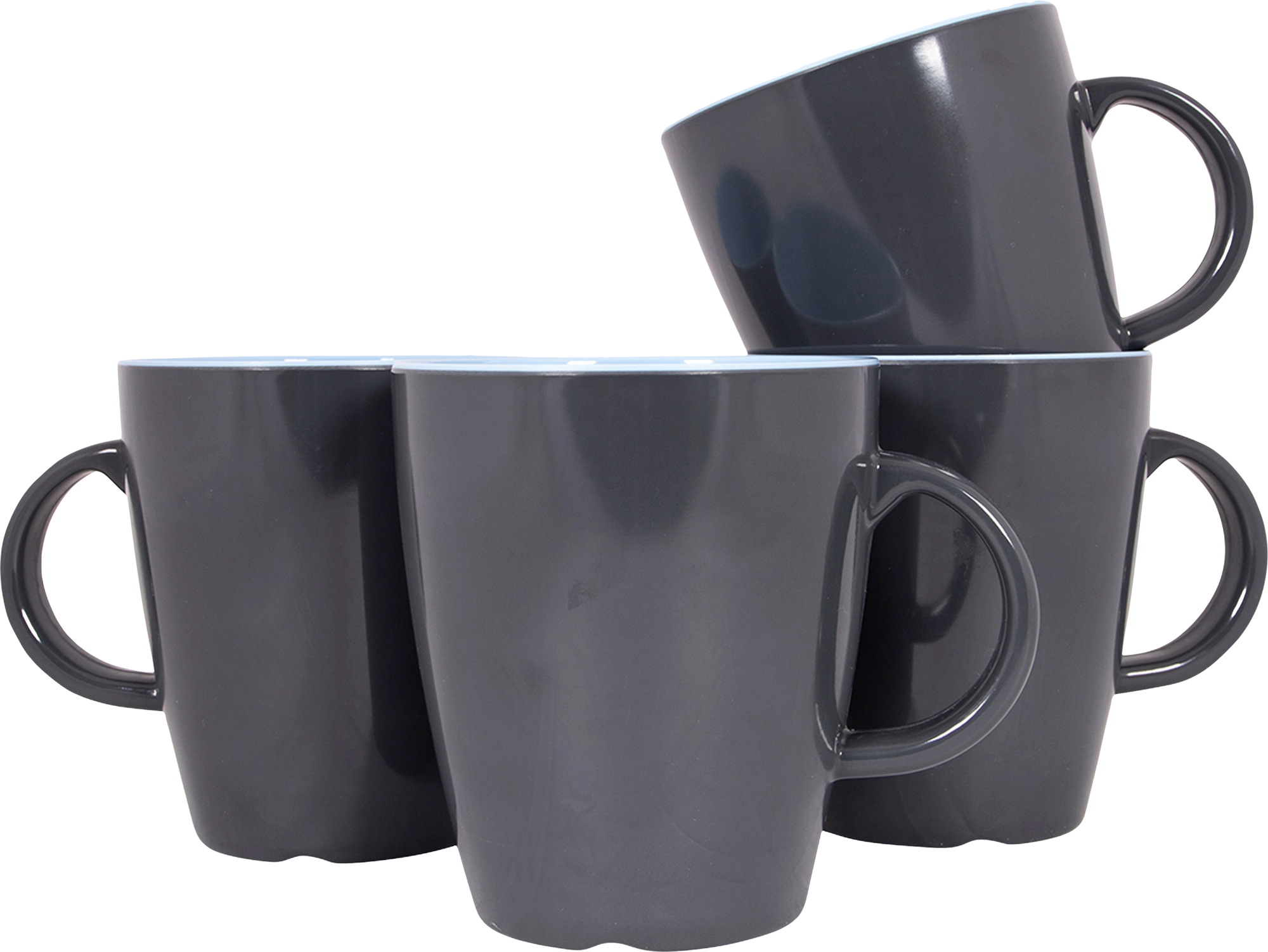 Gimex Vivid Line Becher 4 teilig blau - Becher & Tassen