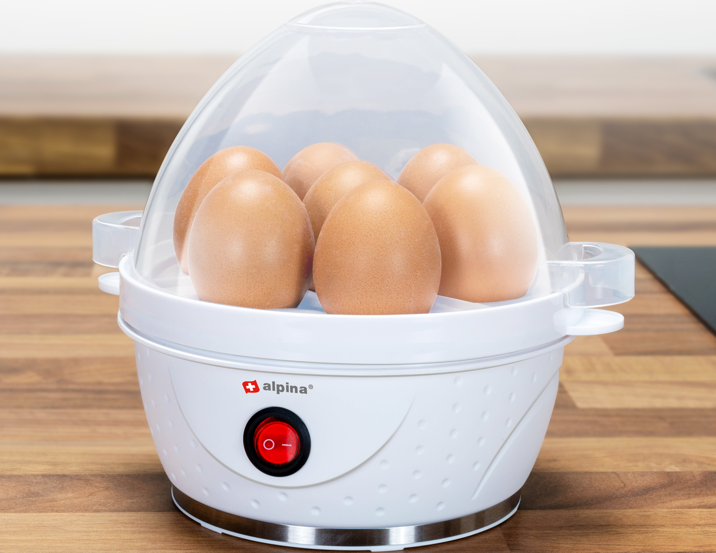 Alpina Eierkocher für 7 Eier 320-380 W mit Messbecher - Kochgeräte & sonstiges