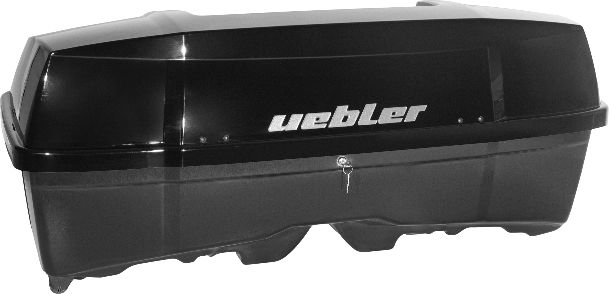 Uebler Heckbox B1 für Kupplungsträger abschließbar 300 Liter schwarz hochglanz - Transportboxen