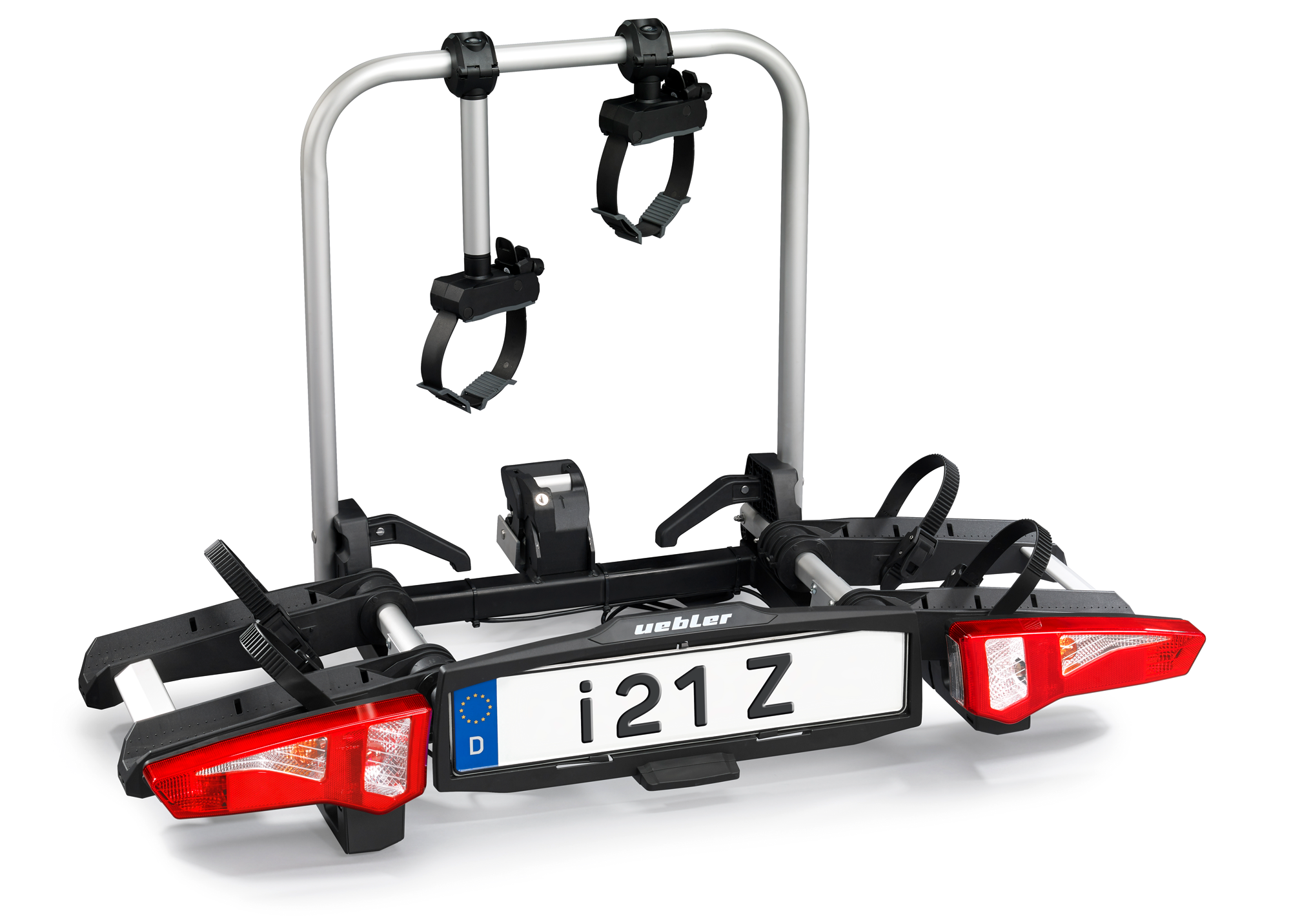 Uebler i21 Z Kupplungsträger für 2 Fahrräder auf der Anhängerkupplung, E-Bike