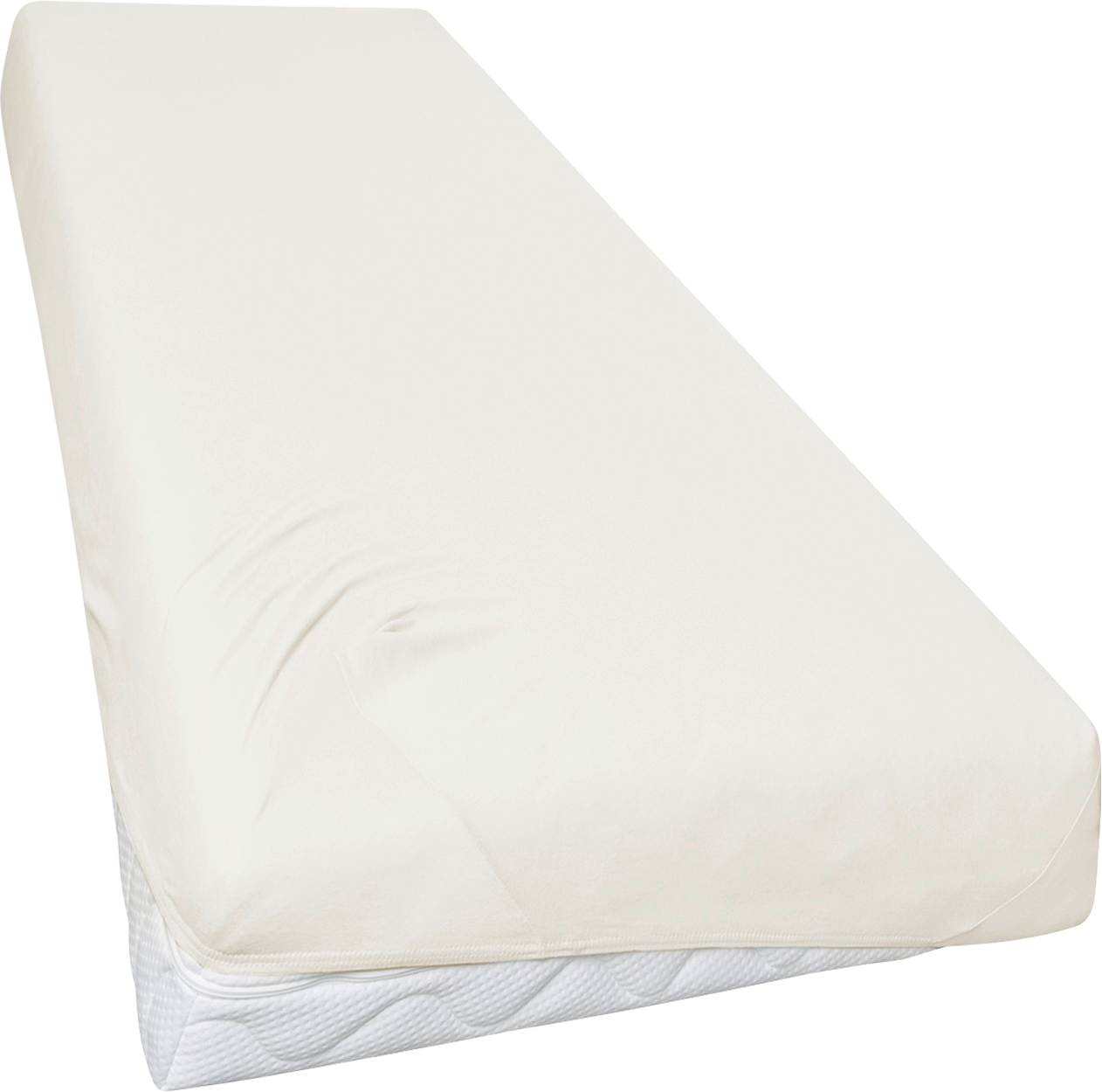 Primera Travel Mako-Feinjersey Spannbetttuch für Campingmatratzen aus Baumwolle Ecru Center Piece - Spannbetttücher & Bettwäsche von Hahn