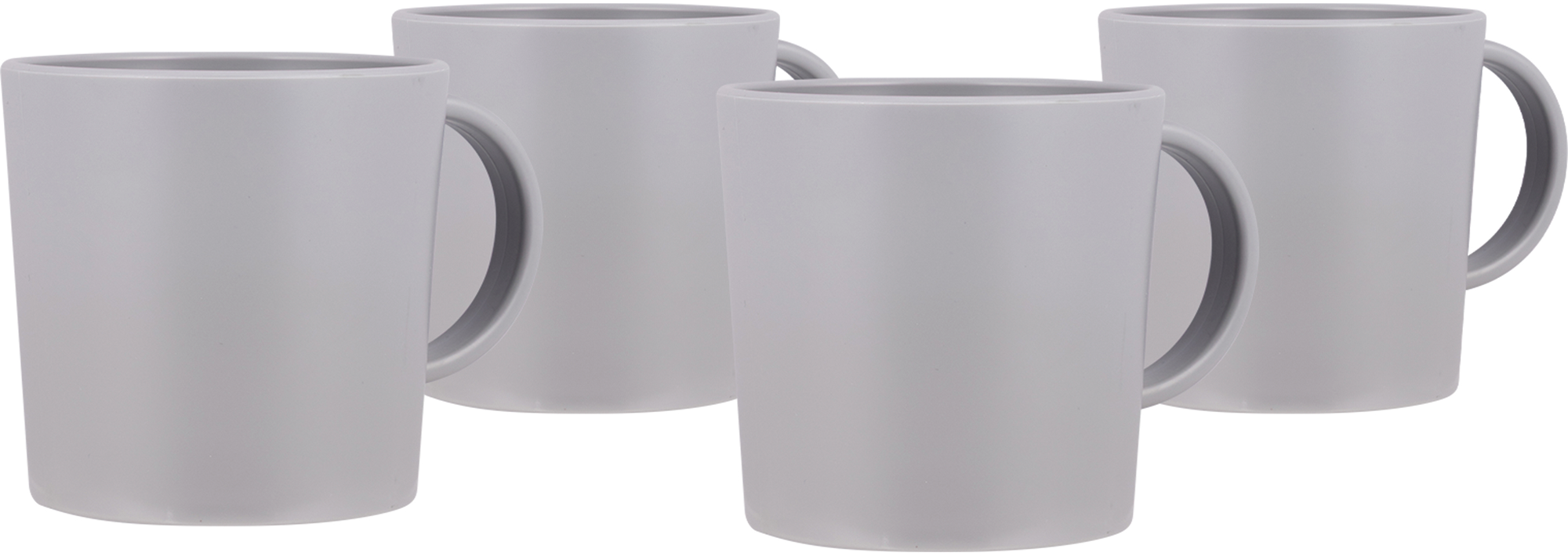 Bo-Camp Becher Renew Grau 400 ml 4er-Set - Becher & Tassen