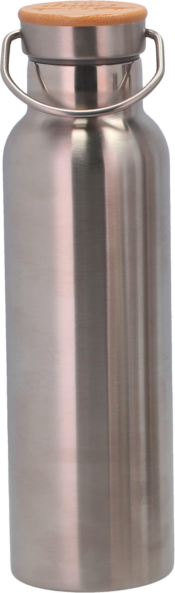 Camplife Edelstahl Isolierflasche mit Bambusdeckel 600 ml - Isolierflaschen & Isobehälter