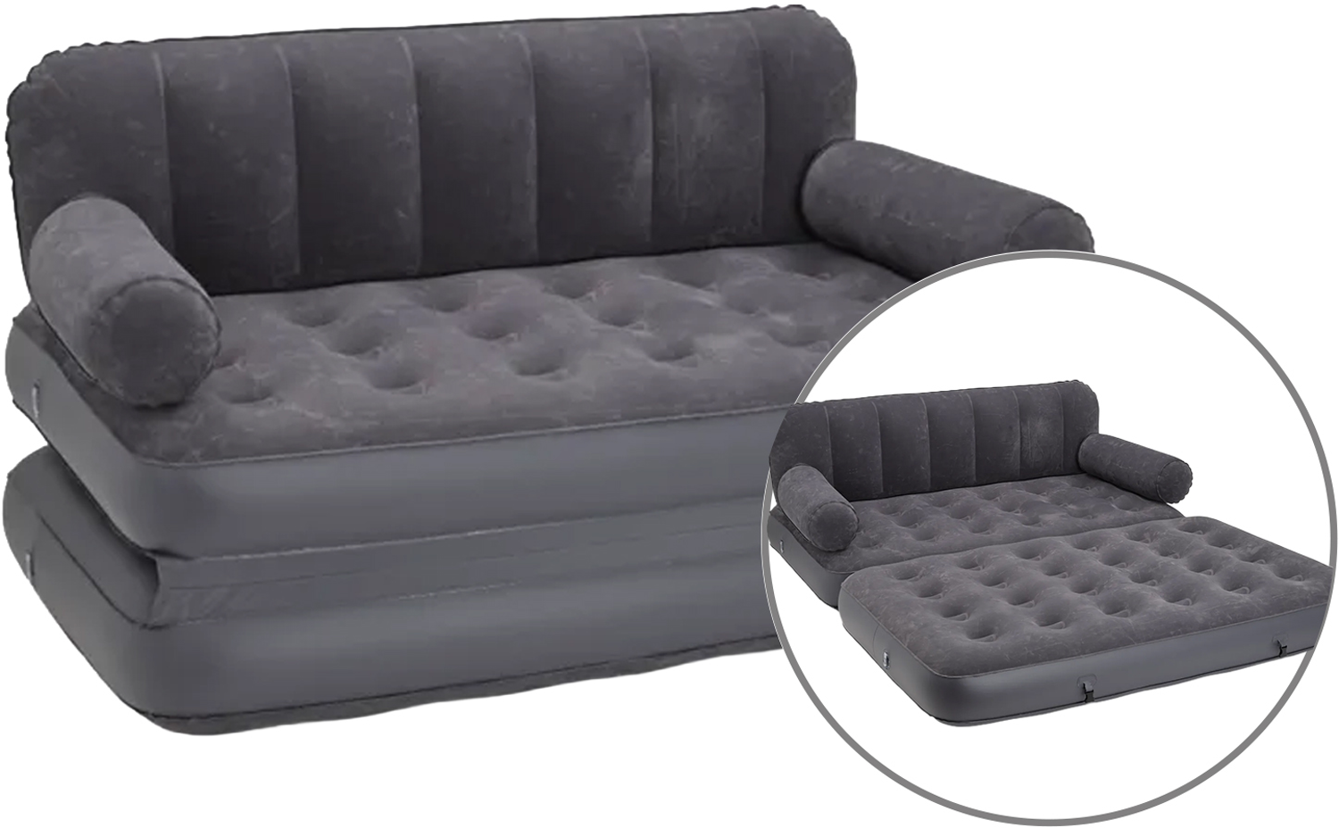 Camptime Denia Pull-Out Aufblasbares Luftbett Sofa mit Schlaffunktion - Luftbetten
