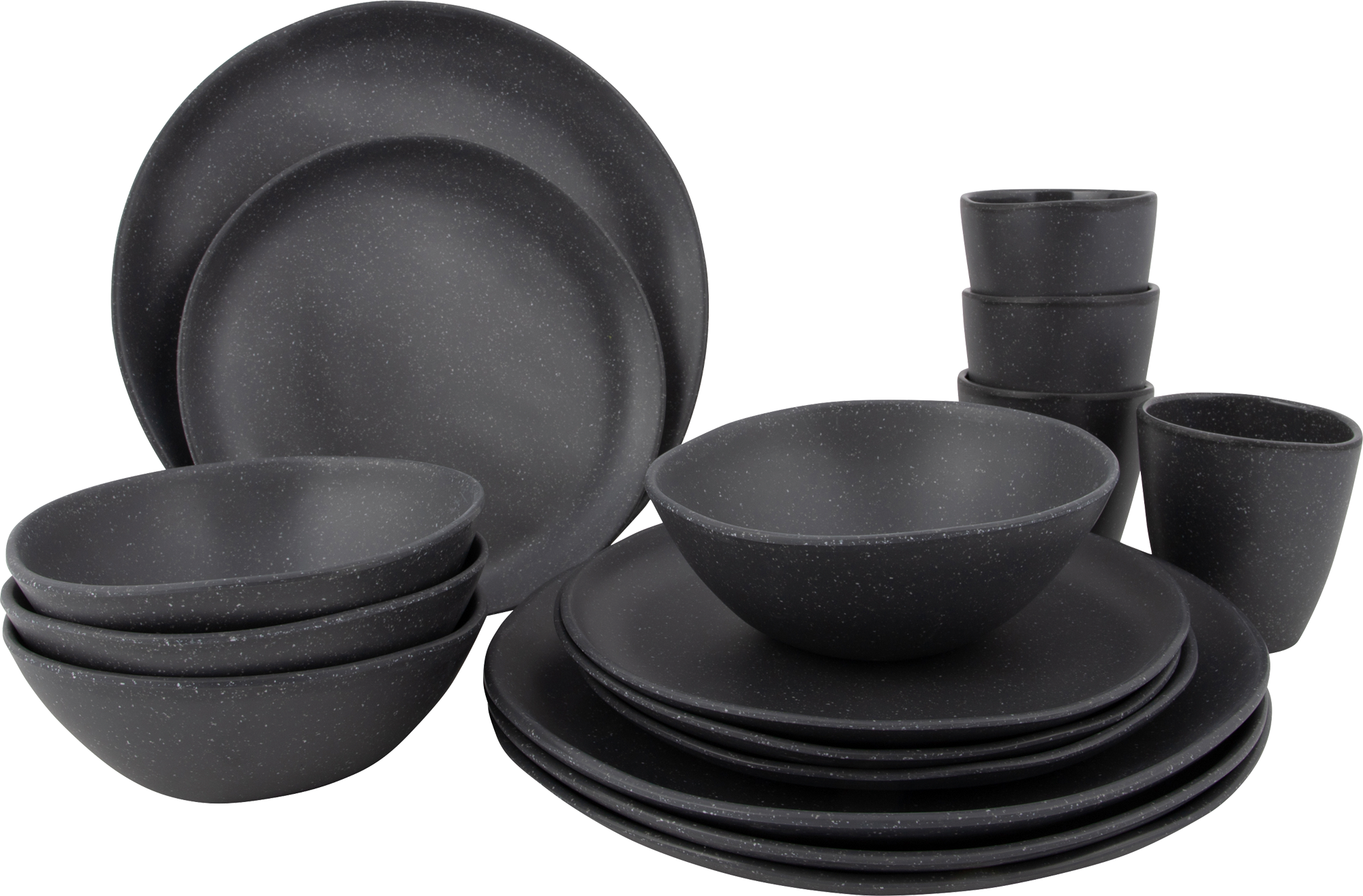 Bo-Camp Urban Outdoor Collection Hoxton Geschirrset Melamin 16 teilig für 4 Personen