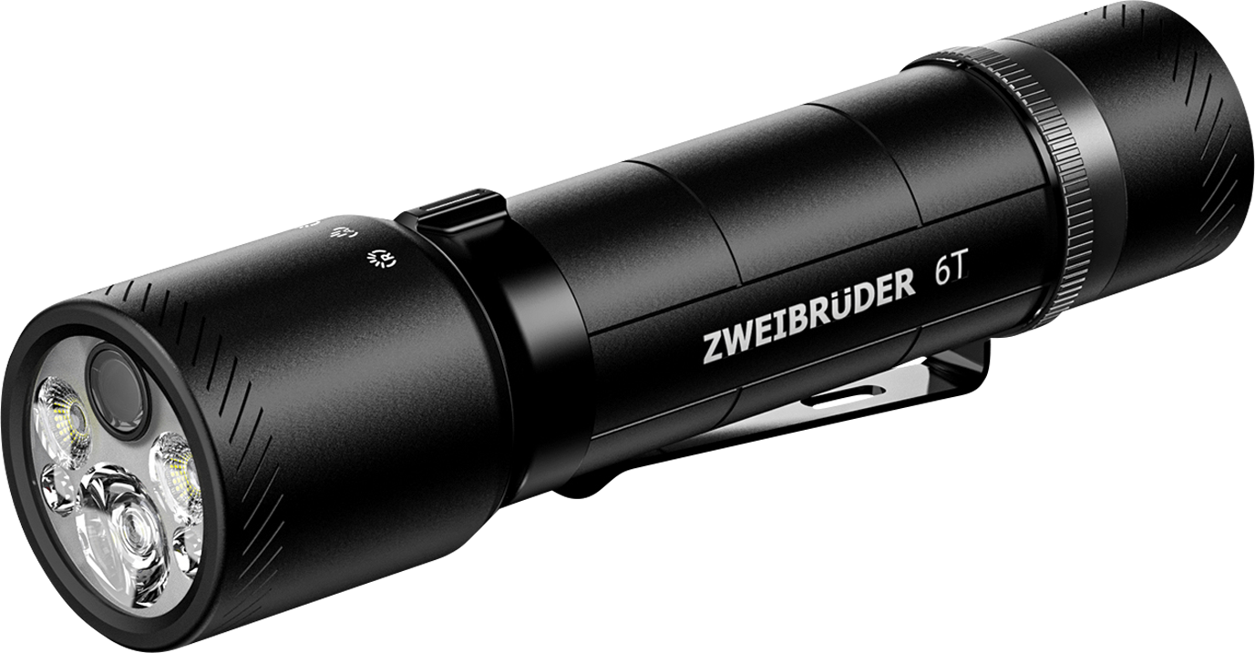 Zweibrüder ZB6T Taschenlampe 3000 Lumen USB-C mit Akku 5000