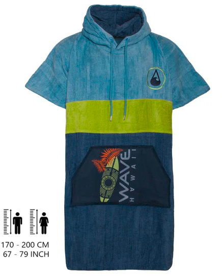 Wave Hawaii Cotton Kapalua Unisex Poncho