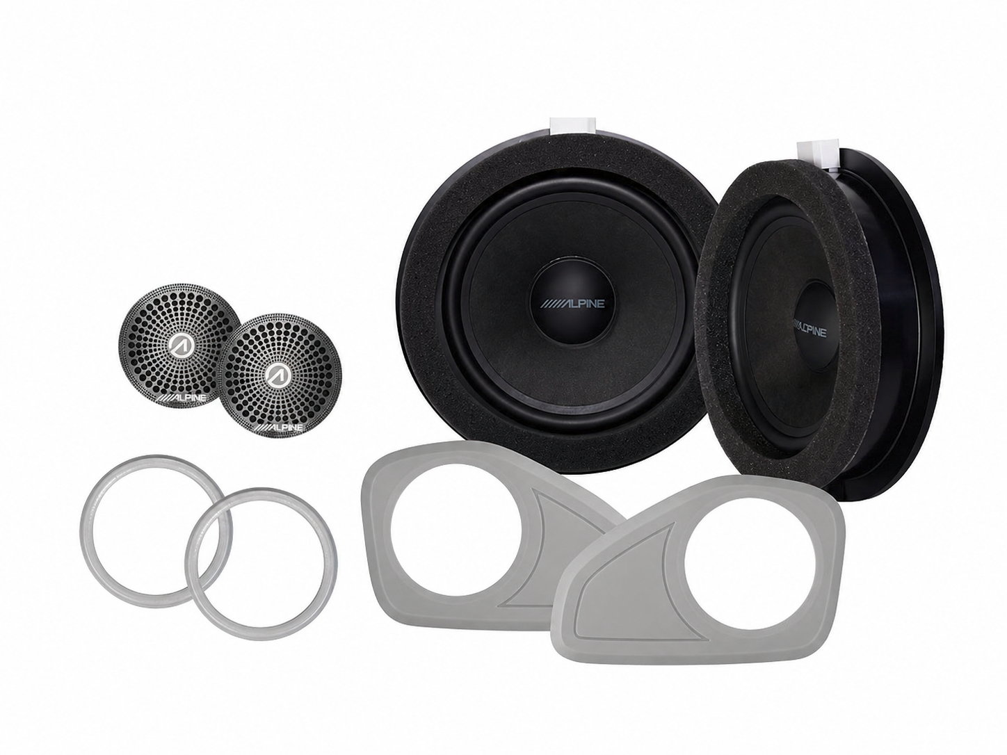 Alpine SPC-106TRA7 Lautsprechersystem 2-Wege 180 W für Ford Transit 7, Transit 7 Custom, Transit 7 Custom Nugget und Tourneo 7 Custom - Lautsprecher