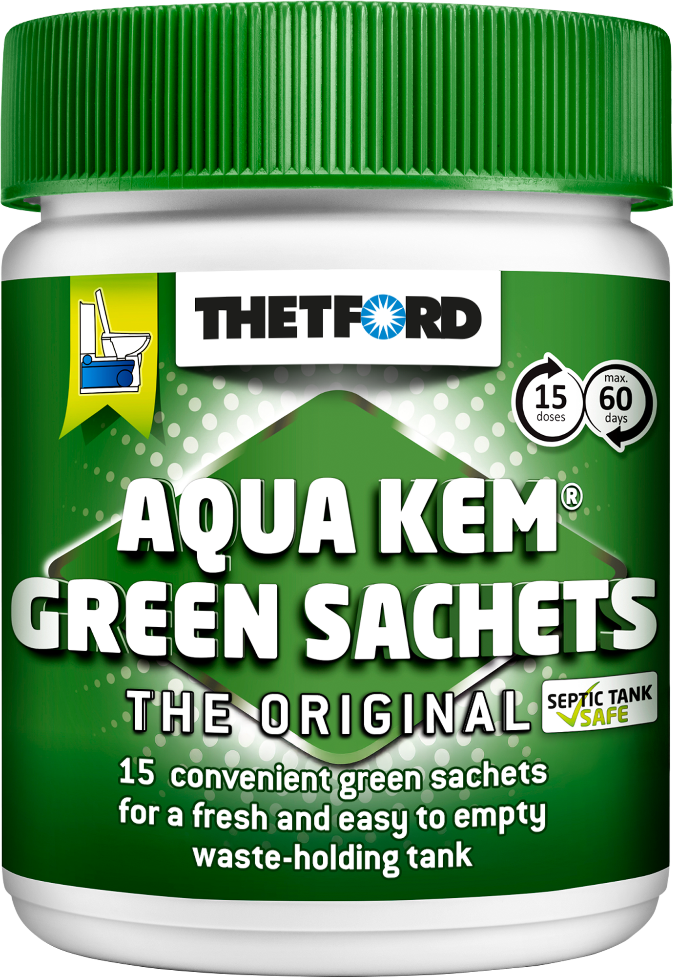 Thetford Aqua Kem Green Sachets Toilettenzusatz für Fäkalientanks - Sanitärzusätze & -flüssigkeiten