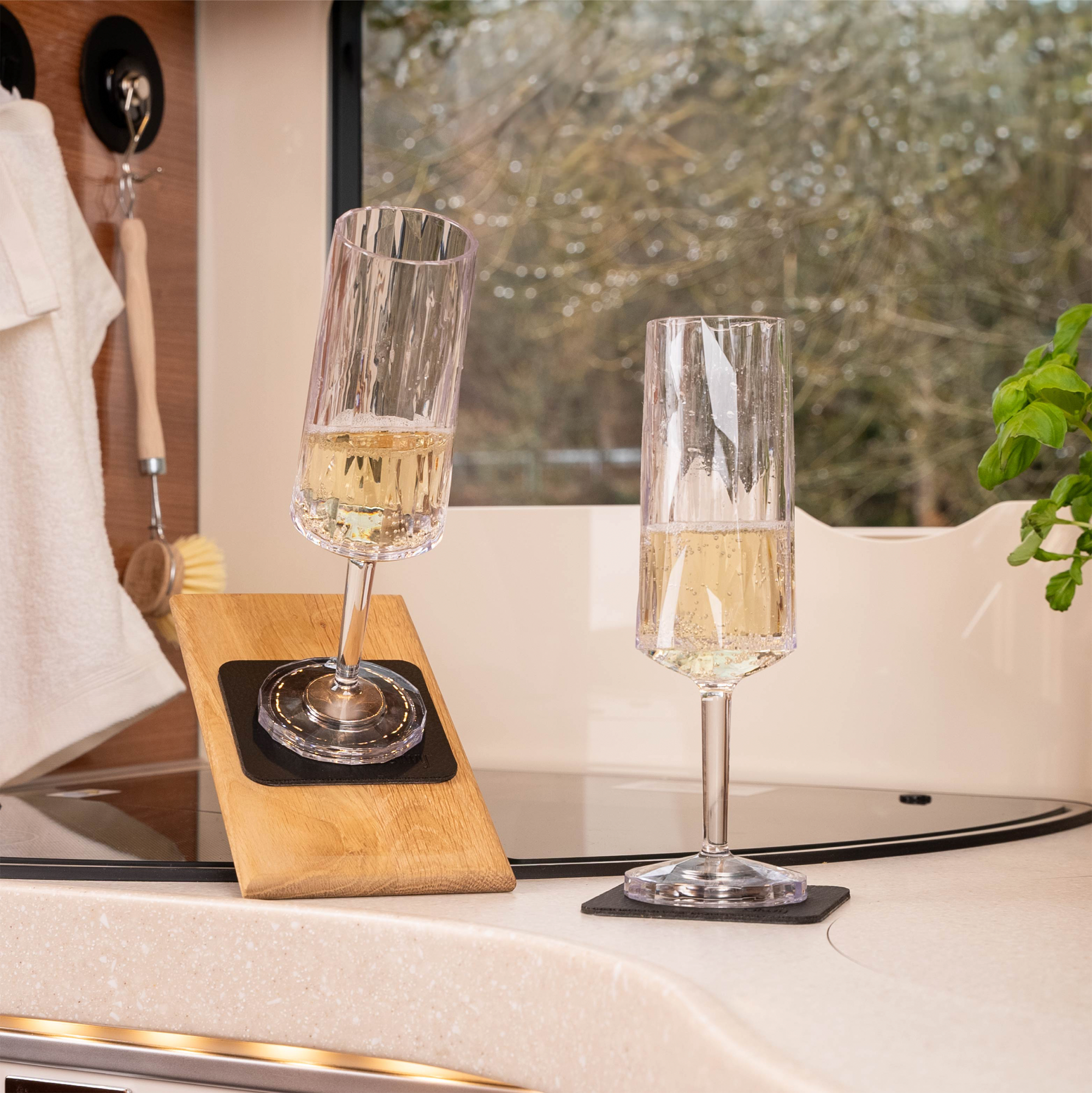 Silwy Sekt Magnet Kunststoffgläser 2 Stück (150 ml) - Gläser