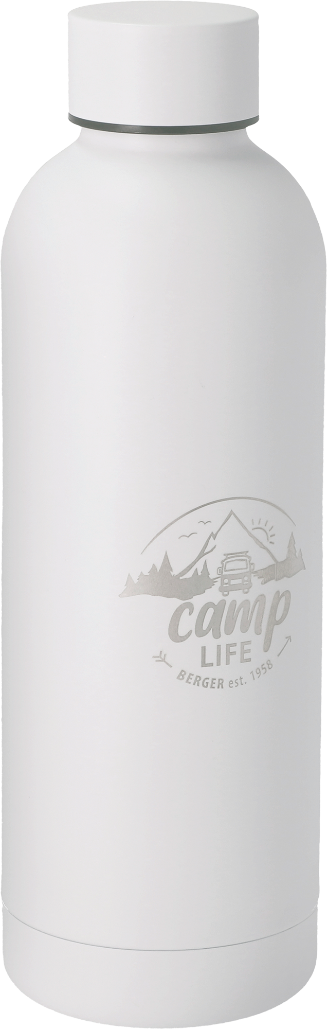 Camplife Edelstahl Thermo-Trinkflasche 500 ml weiß matt - Isolierflaschen & Isobehälter