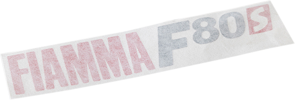 Fiamma Aufkleber für Markise F80s in Polar White / Titanium Fiamma Ersatzteilnummer