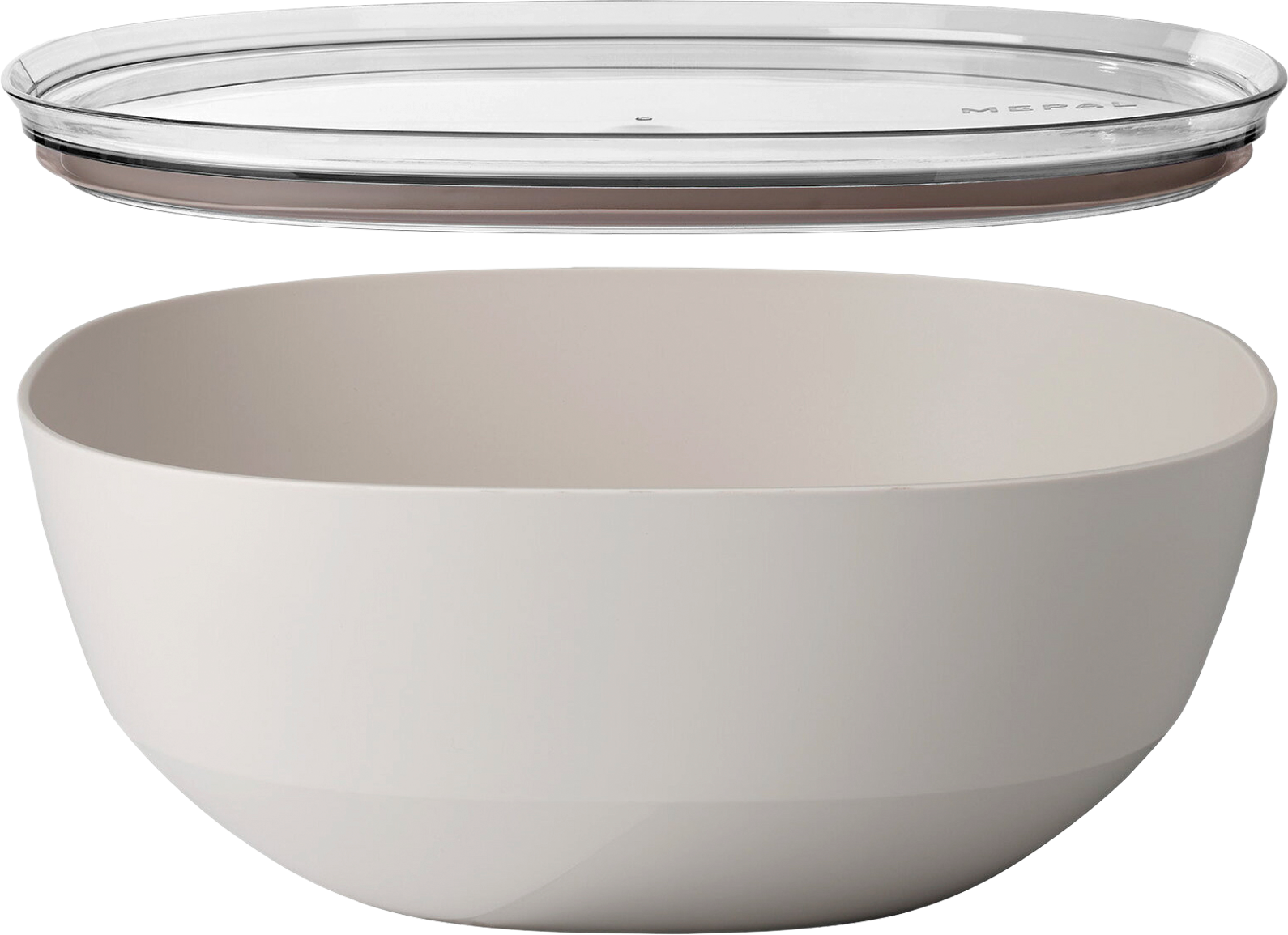 Mepal Silueta Servierschale mit Deckel 5000 ml Nordic white - Schüsseln & Schalen