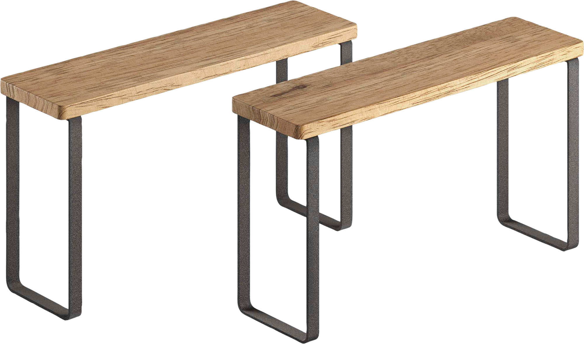 Metaltex York LAVA 2er-Set Gewürzregale 1-Etage 27 x 8 x 16