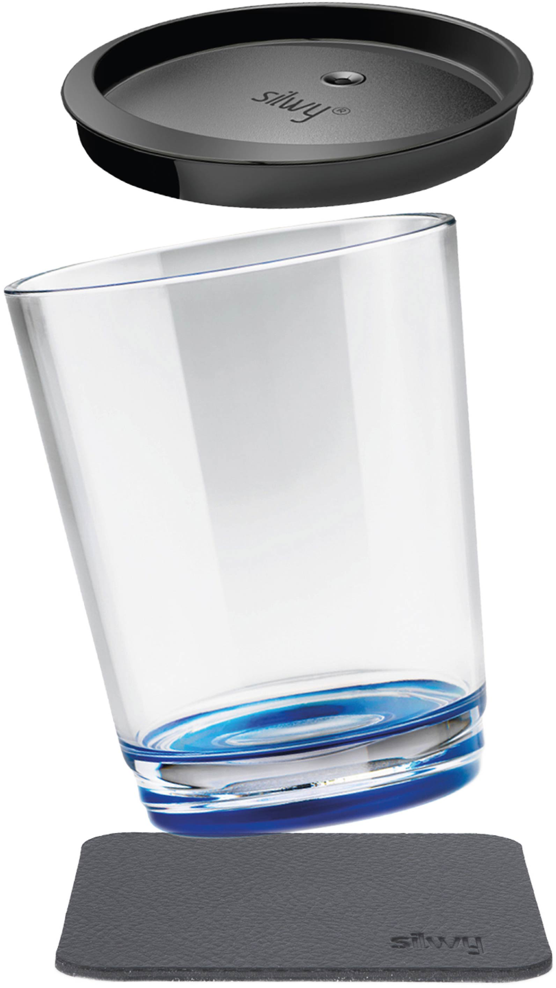 Silwy Magnet-Trinkbecher Triple - Lui Blue (250 ml) - Gläser