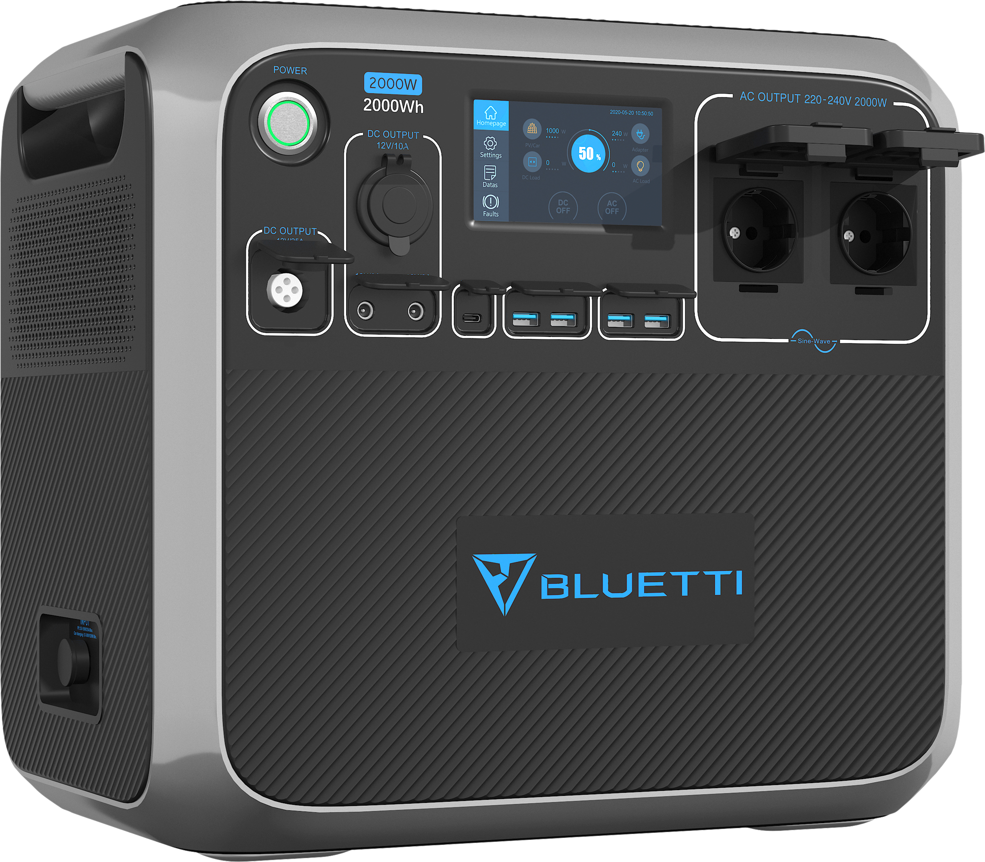 BLUETTI Portable Power Station AC200P-Gray-EU