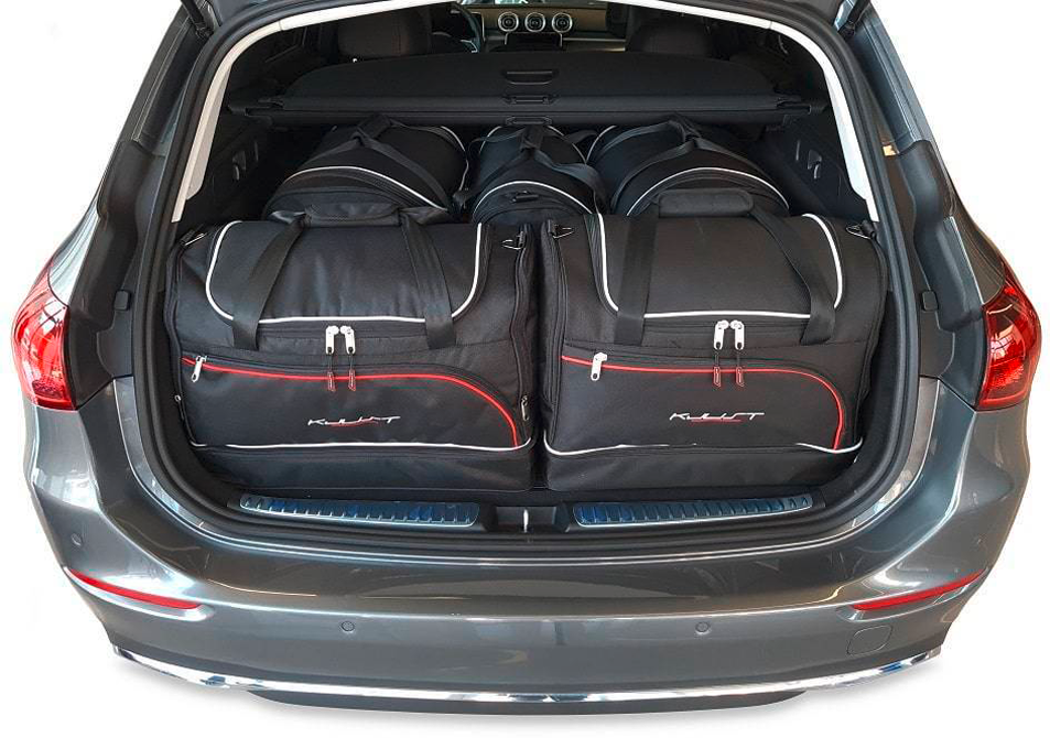 KJUST 5-teiliges Kofferraumtaschen-Set für Mercedes-Benz C-Klasse T-Modell S206 ab 2021 - Organizer und Taschen
