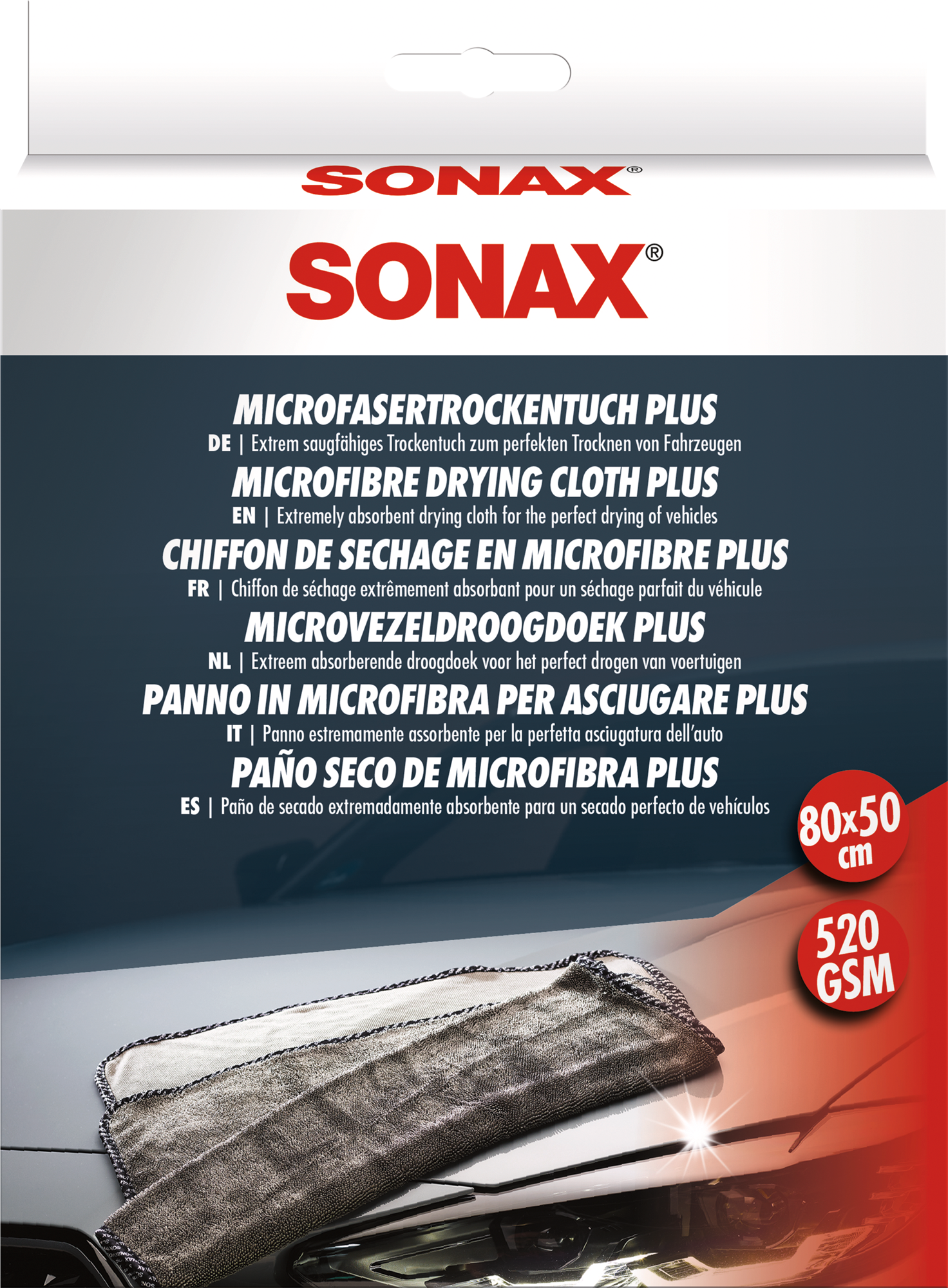 SONAX Mikrofaser Trockentuch PLUS für