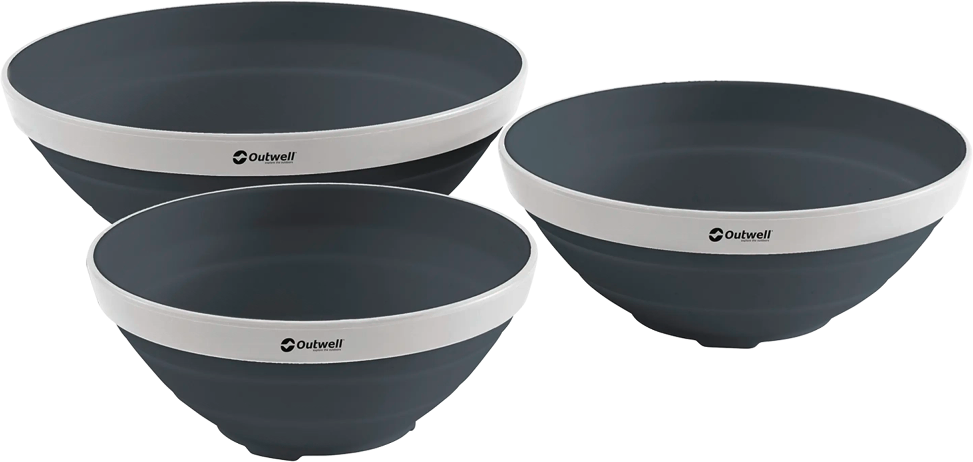 Outwell Collaps Bowl faltbare Schüsseln 3er-Set navy night