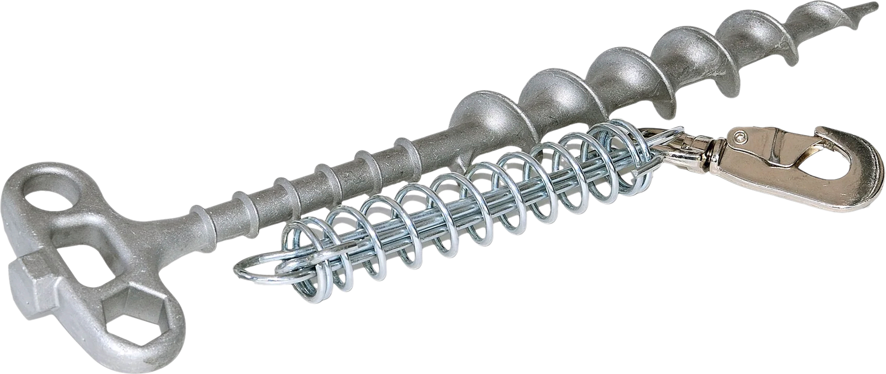 Peggy Peg Erdbodenanker mit Stoßdämpfer zum Anleinen von