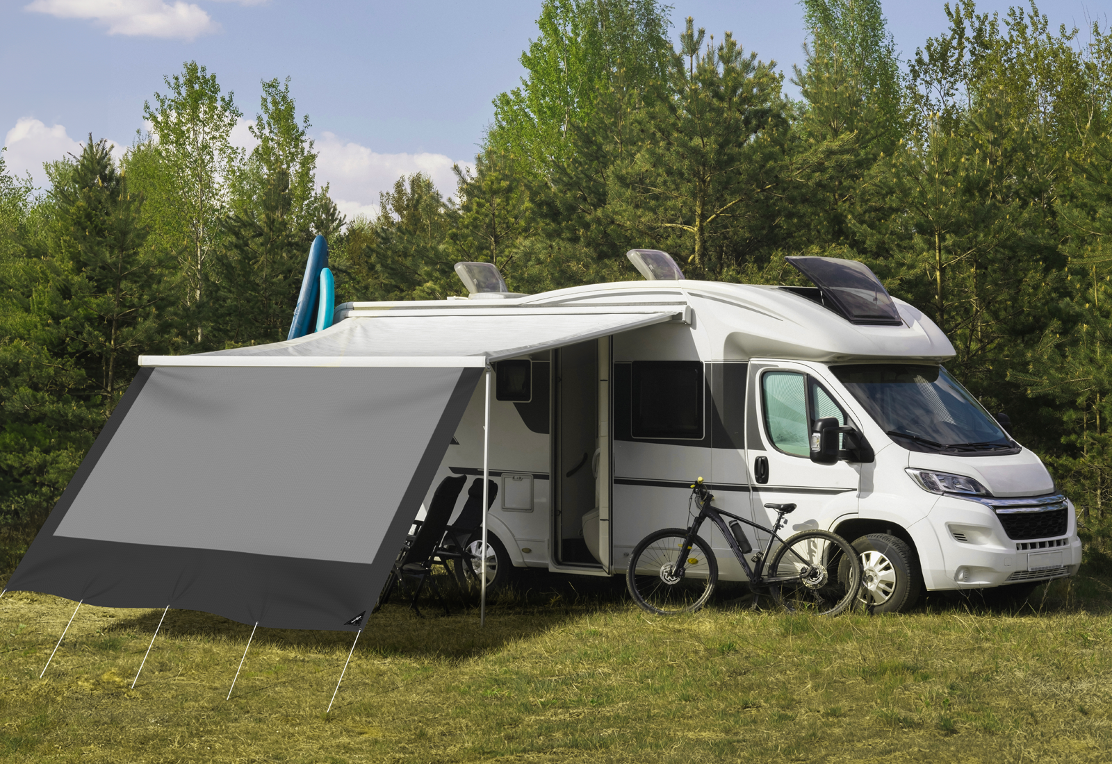 Brunner Belvedèr 480 Markise Vorderwand 4,8 Meter Breite - Markisenvorzelte & Wände