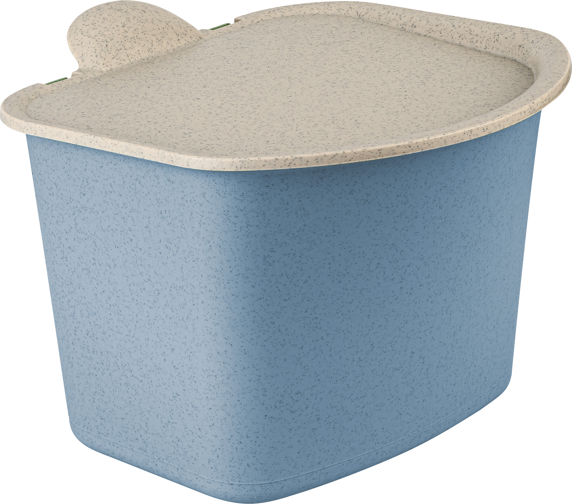 Koziol Abfall Behälter Bibo Bio nature flower blue