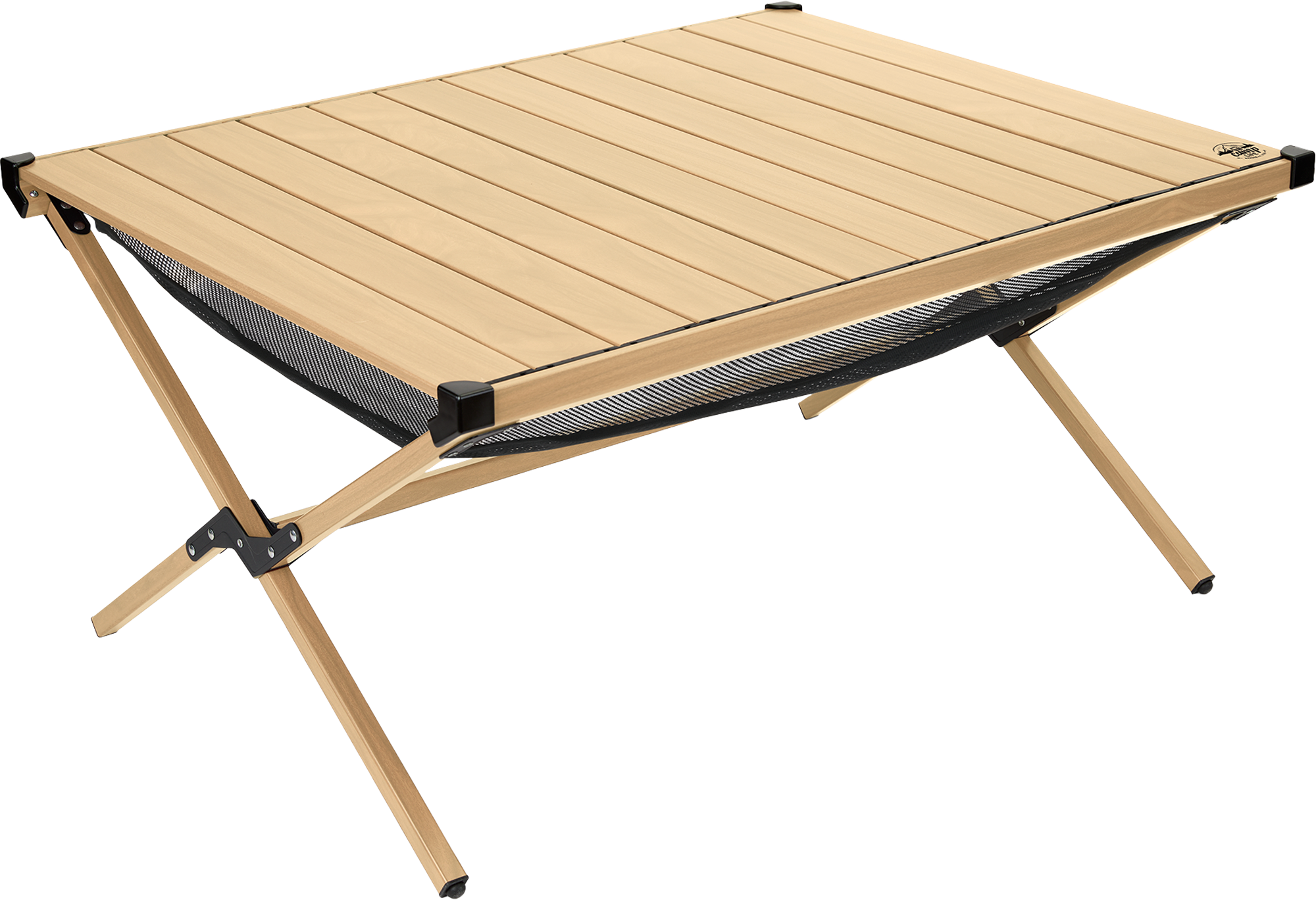 Camplife Tavira Alu-Rolltisch Bambusoptik 89 x 70 cm - Klapptische