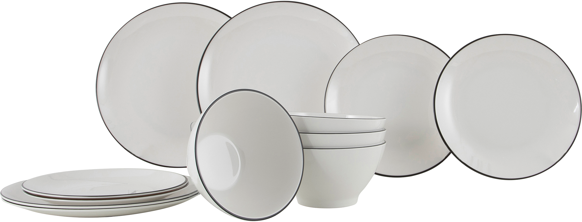 Gimex Linea Line Geschirr Set 12 teilig