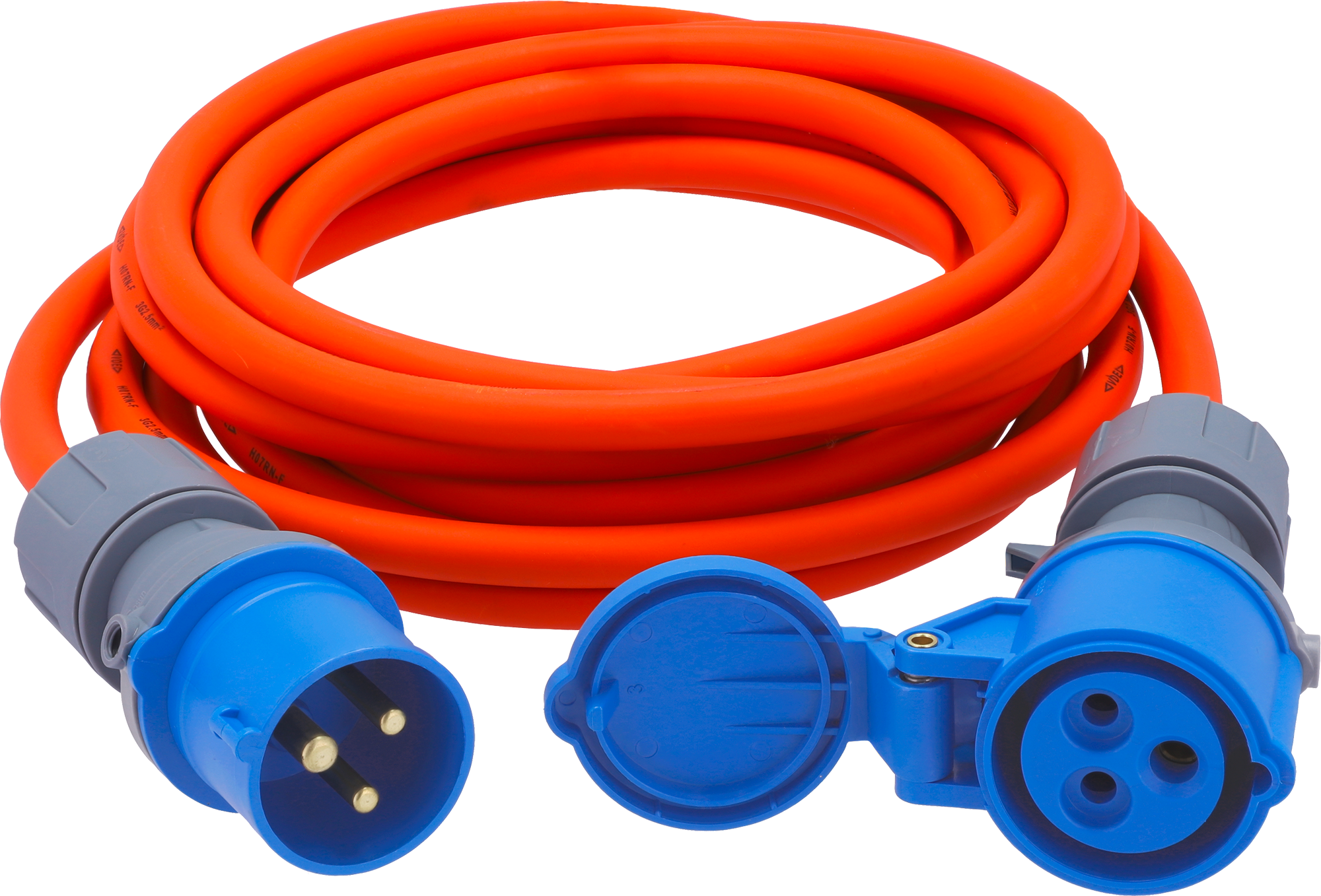 Berger Ultimate CEE-Verlängerungsleitung CEE-Stecker und CEE-Kupplung 25 m Orange - CEE-Kabel
