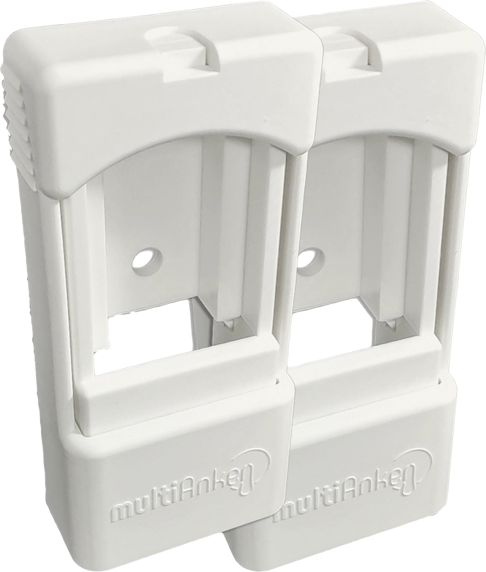 Multianker Clip 2er Set für Befestigung vom Multianker Wäschetrockner an Multianker Saugnäpfen weiß