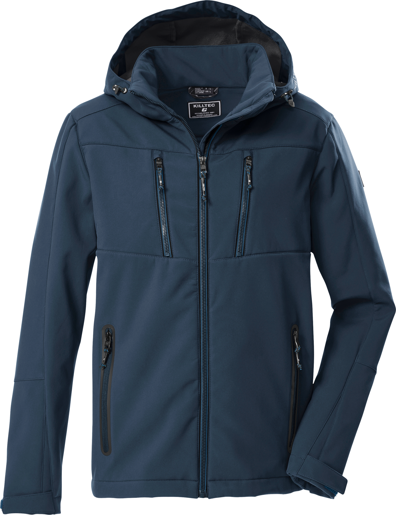 Killtec KOW 79 Herren Softshell Jacke mit abzippbarer Kapuze
