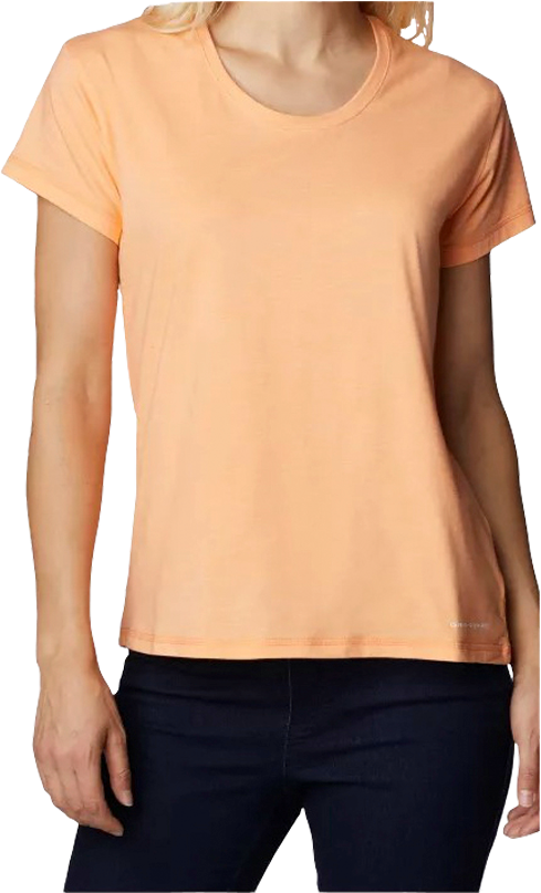 Columbia Sun Trek Tee Damenshirt peach heather | 00195978197026