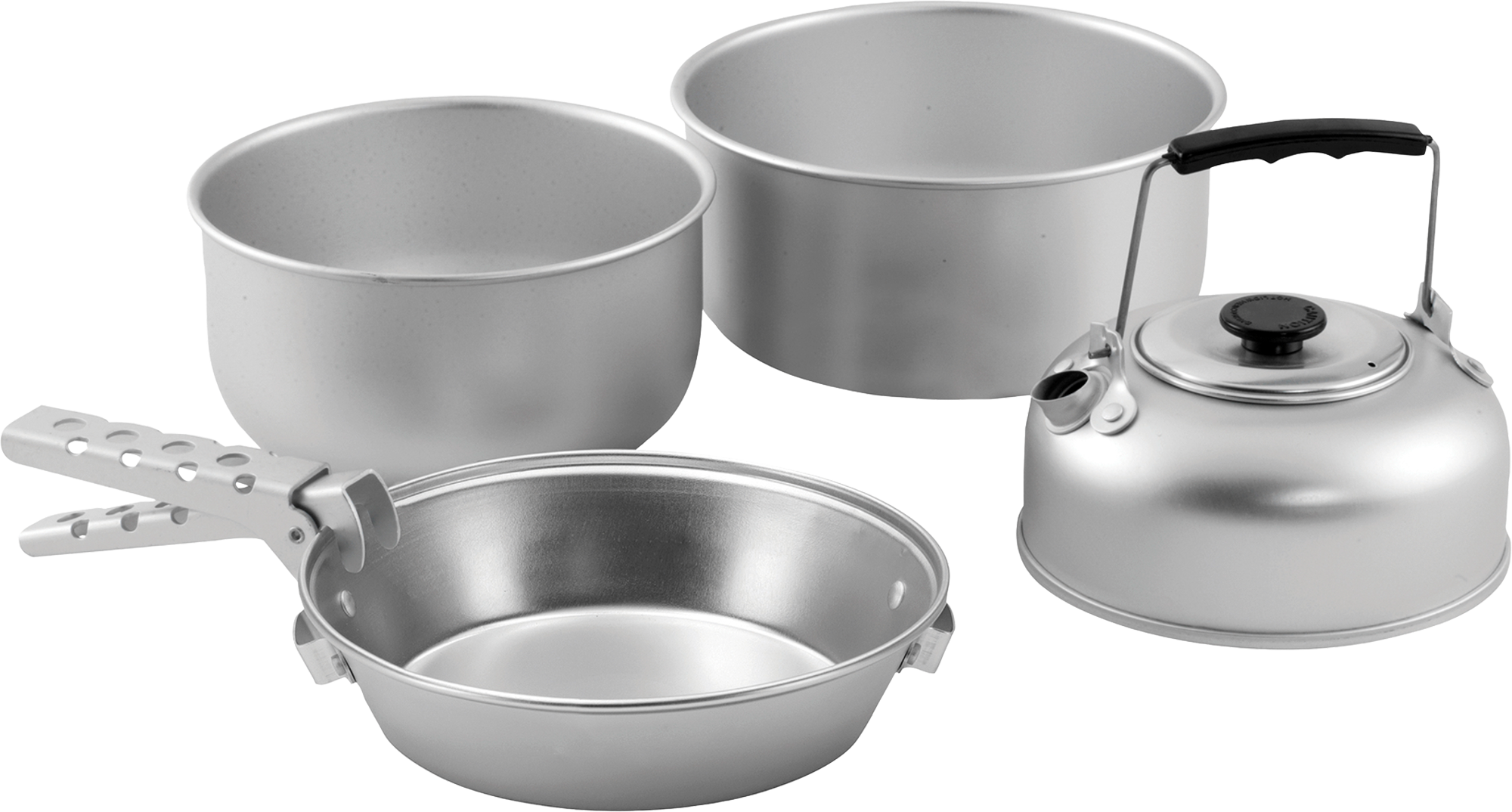 Easy Camp Adventure Cook Set Kochset Aluminium stapelbar 4-teilig Größe M für 3