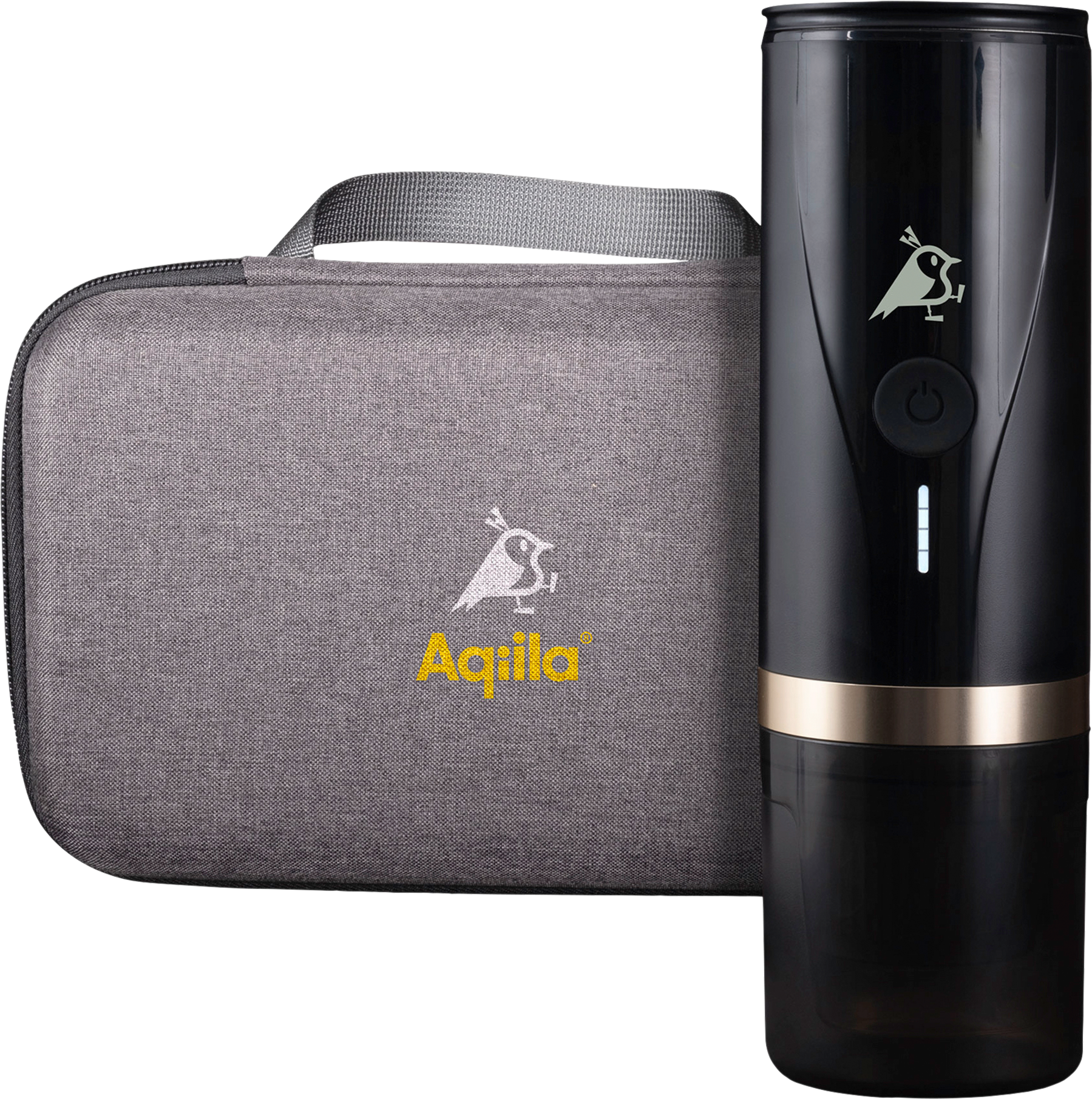 Aqiila tragbare Kaffeemaschine geeignet für Kaffeekapseln und gemahlenen Kaffee mit