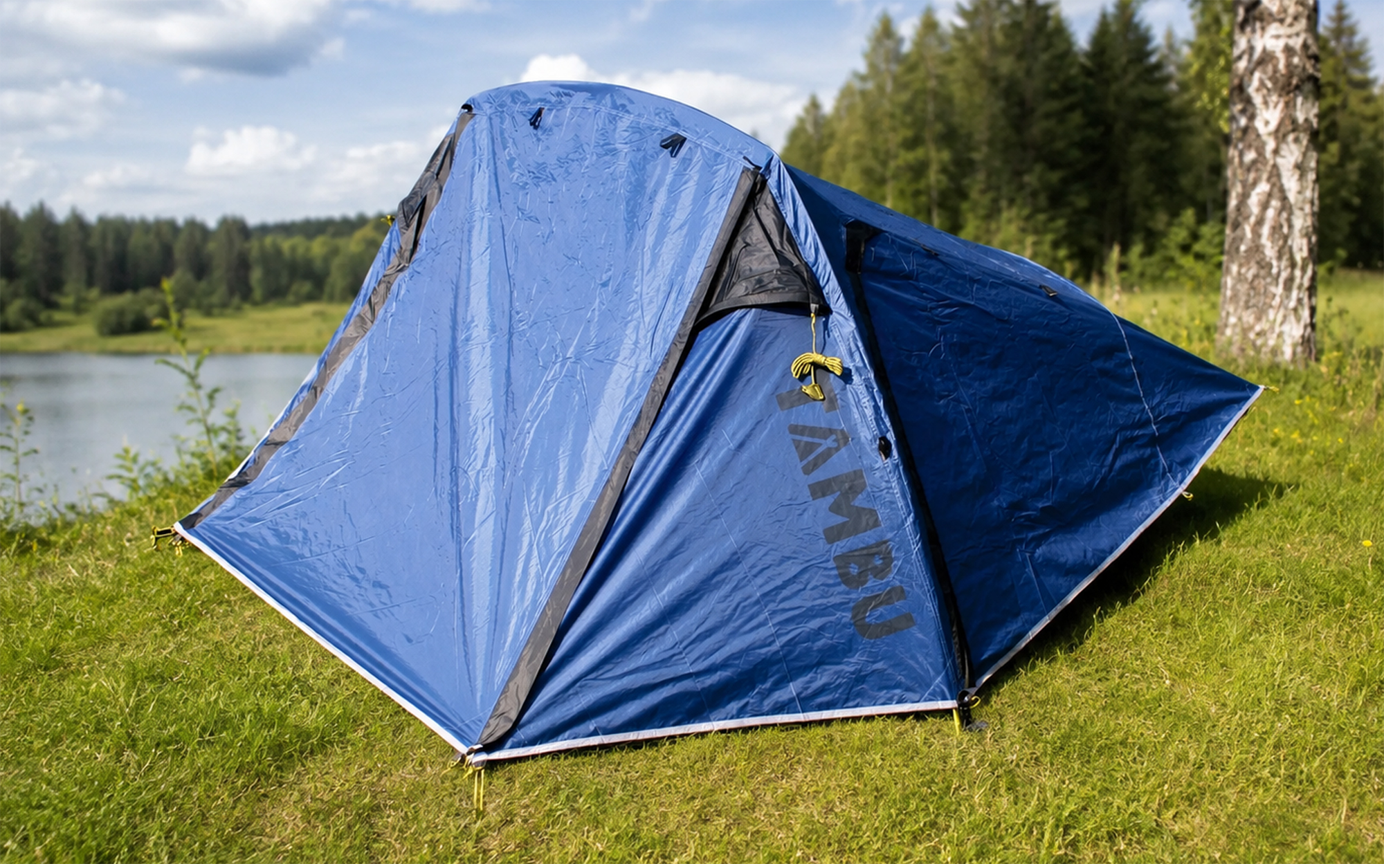 TAMBU Tara 3 leichtes 3-Personen Tunnelzelt aus Polyester 3000 mm Wassersäule - 3-Personen Zelte