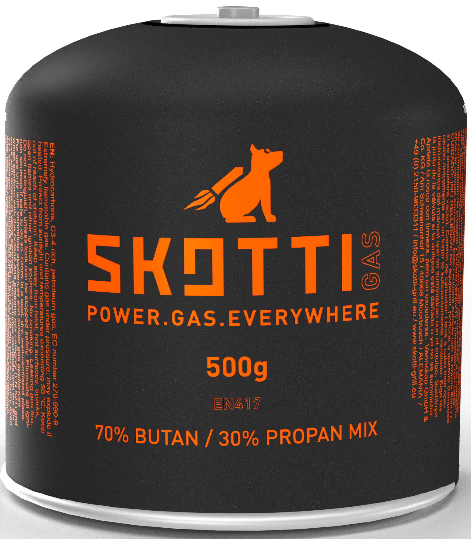 Skotti Schraubkartusche Gas Propan-Butan-Gemisch 500 g
