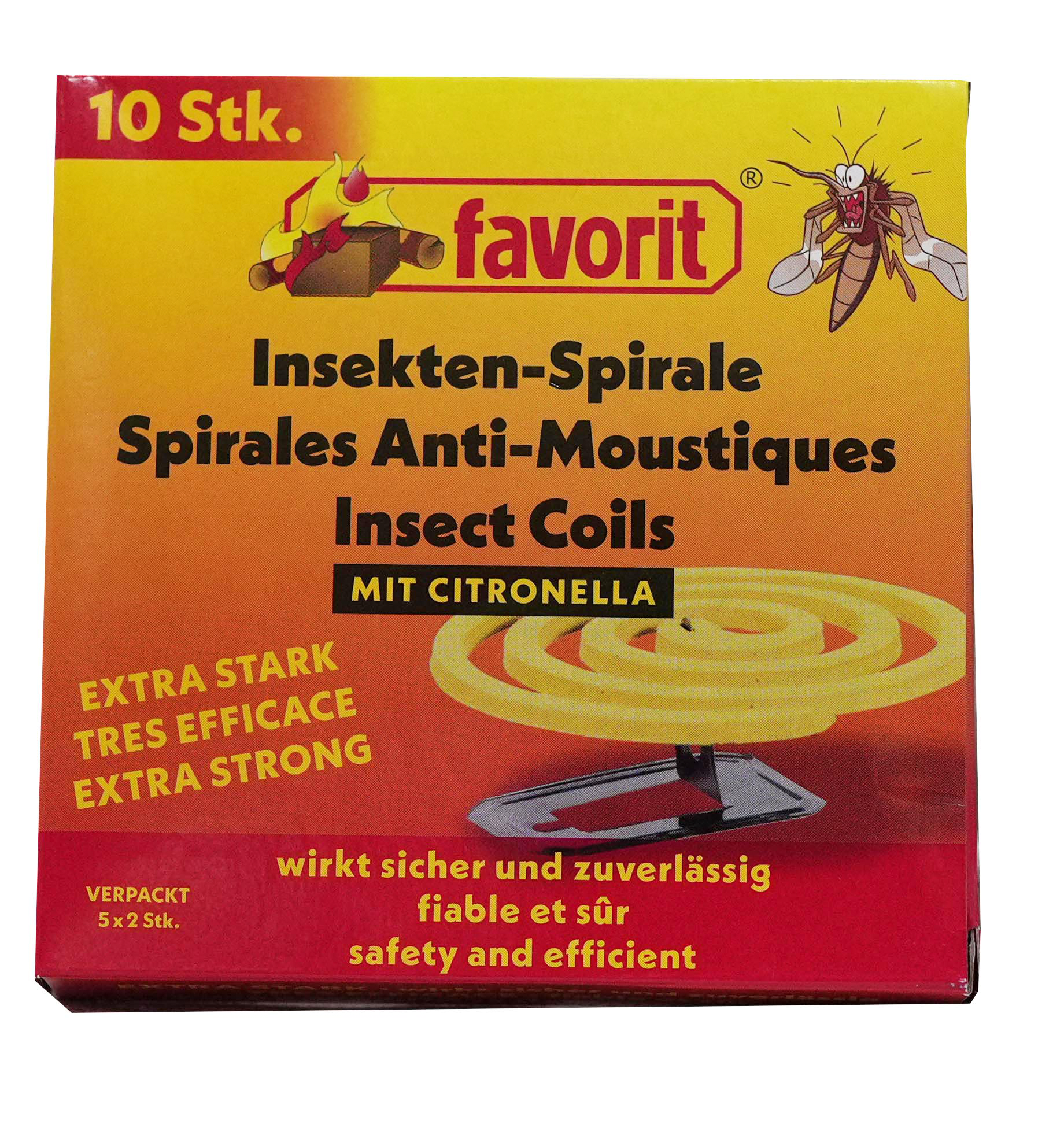 Favorit Moskitospiralen mit Citronella Extra Stark (10er