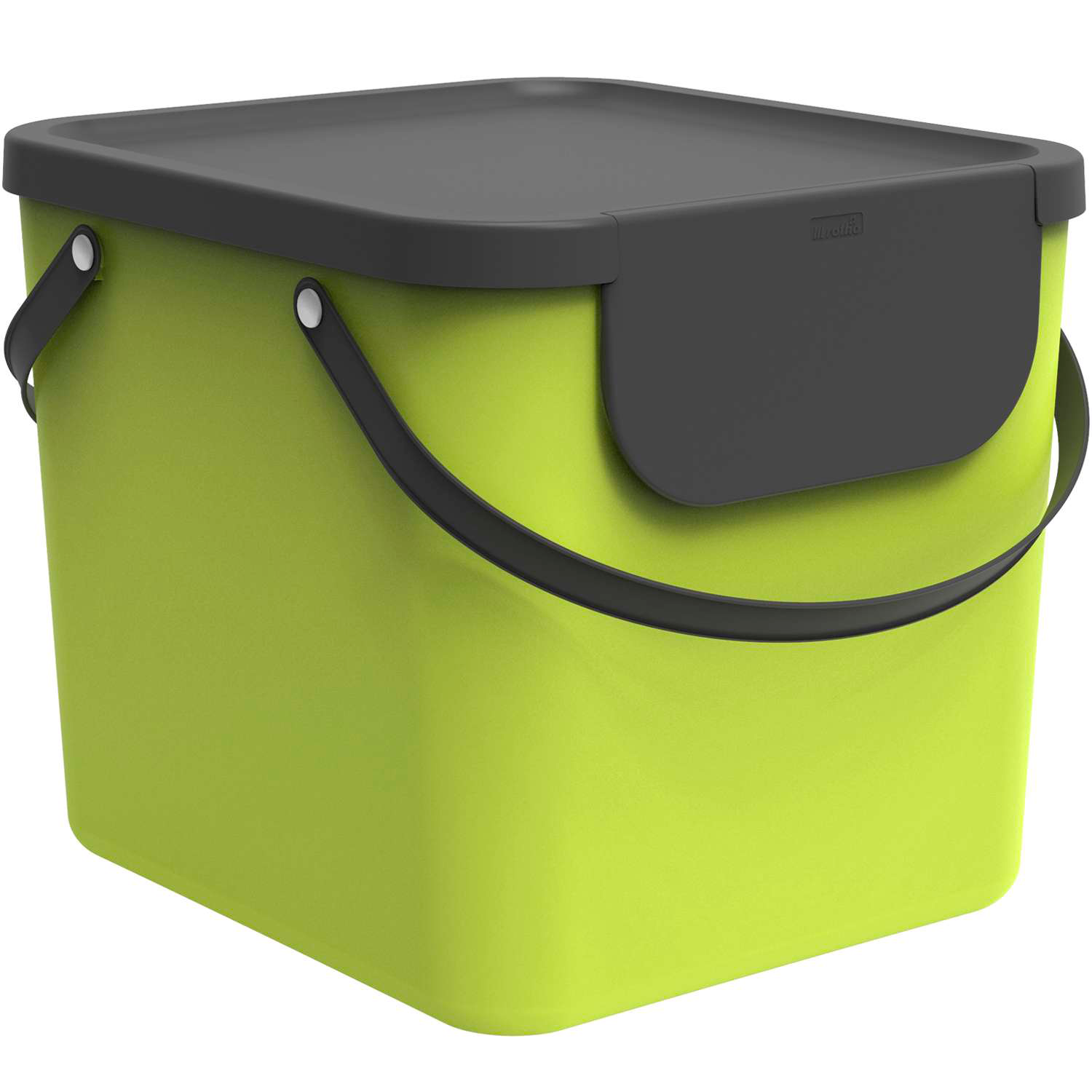 Rotho Recycling Müllsystem Albula 40 Liter limettengrün - Abfallbehälter