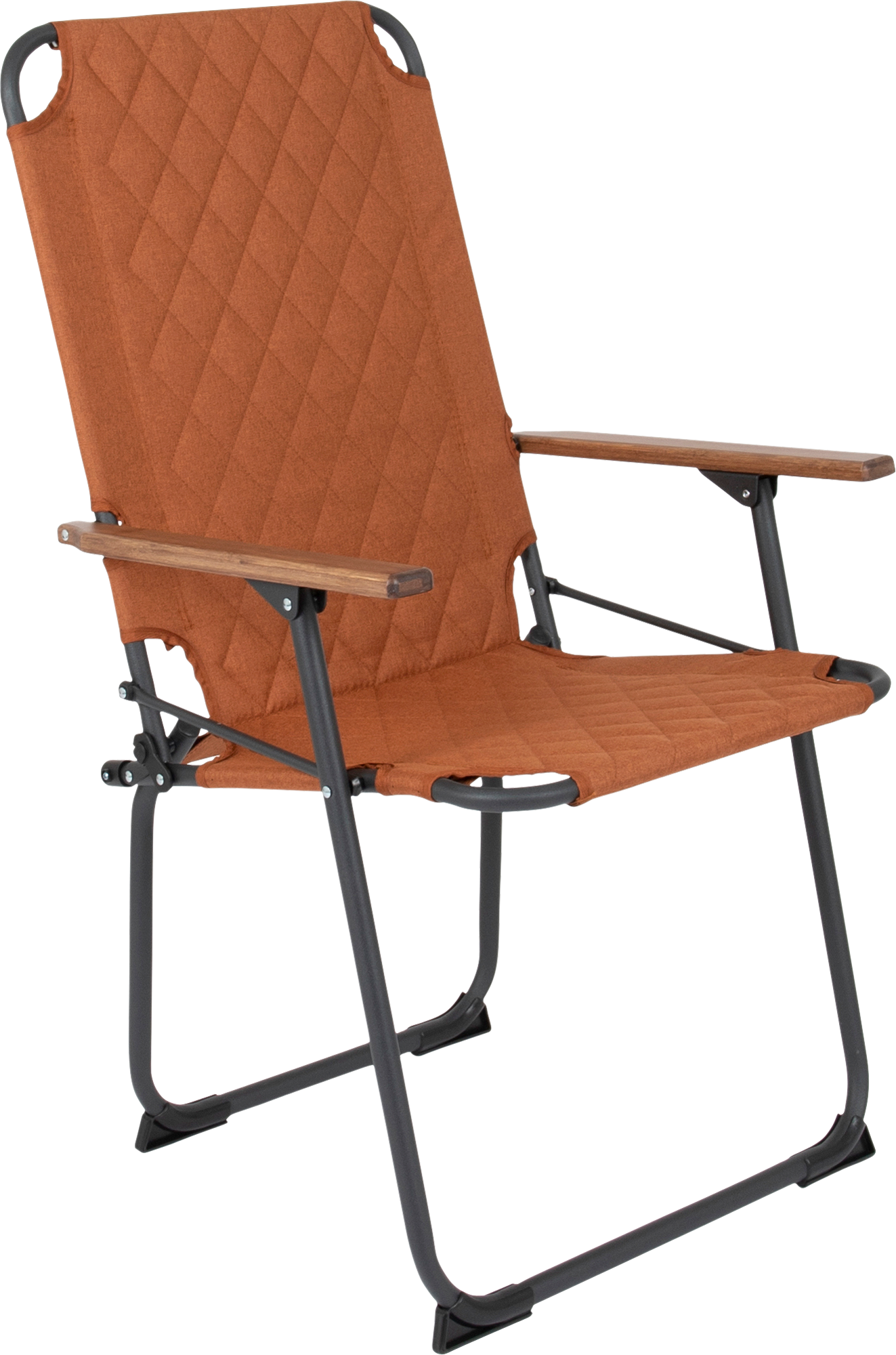 Bo-Camp Jefferson XL Industrial Klappstuhl mit Bambus-Armlehnen