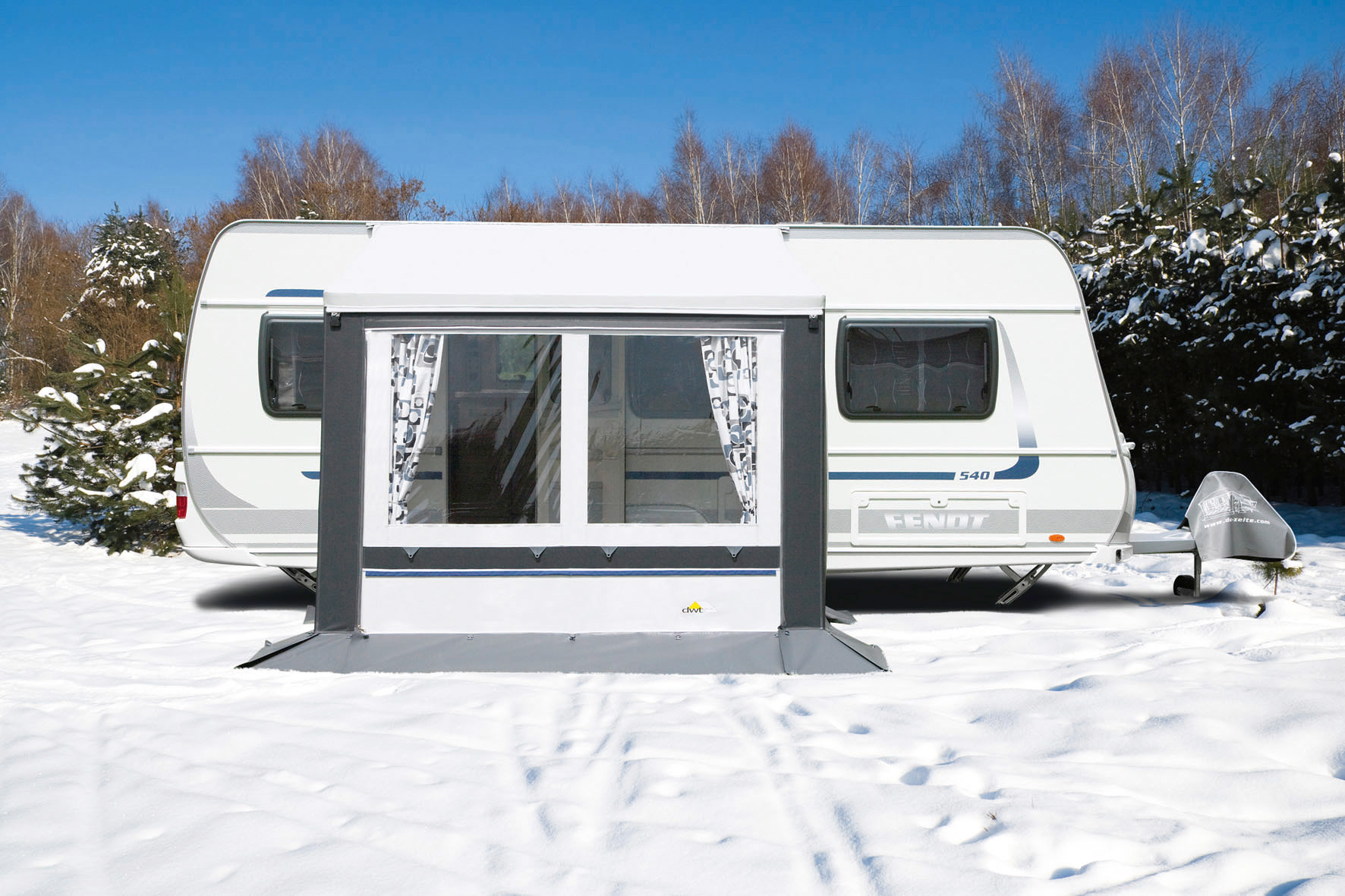 DWT Cortina II Ganzjahresvorzelt Grau 200 x 150 cm