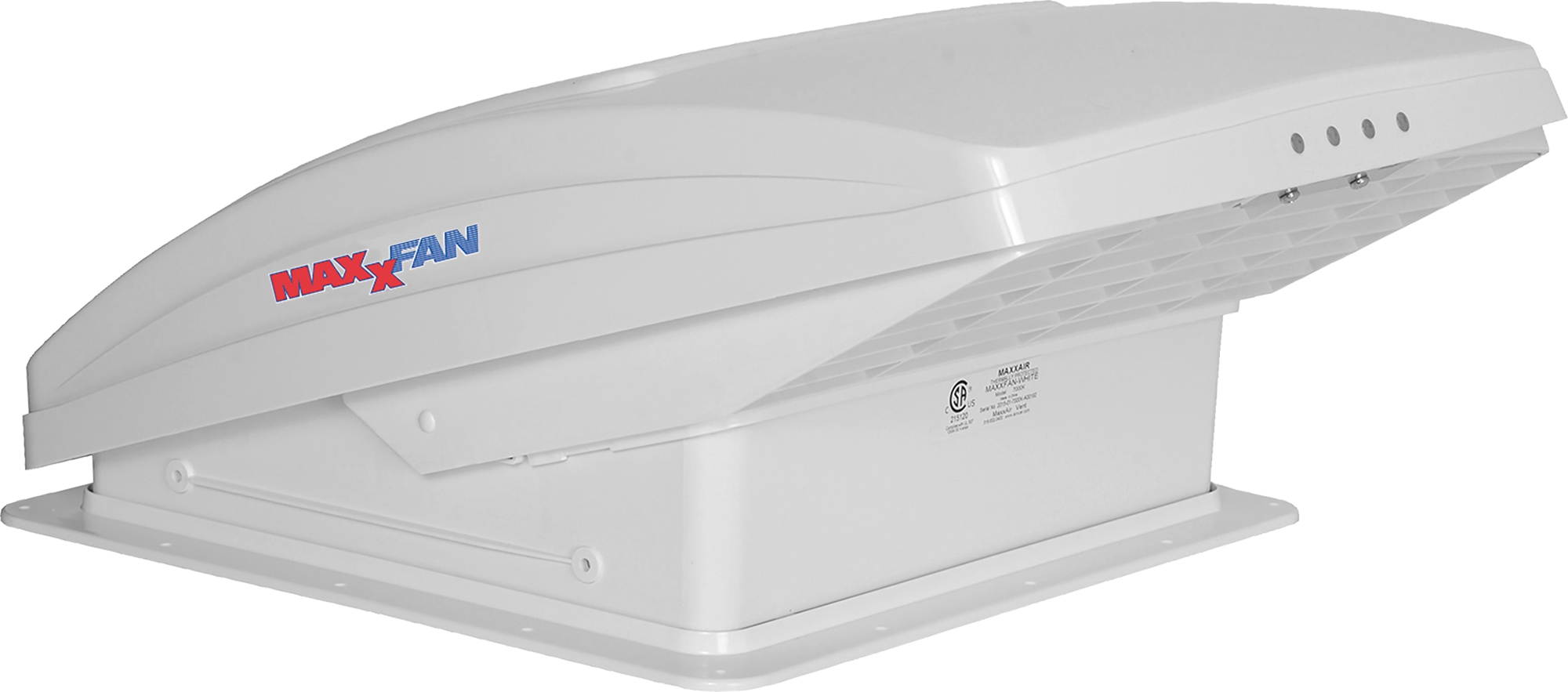 Airxcel Maxxfan Deluxe Dachhaube / Ventilationssystem 12 V 40 x 40 cm weiß - Dachhauben