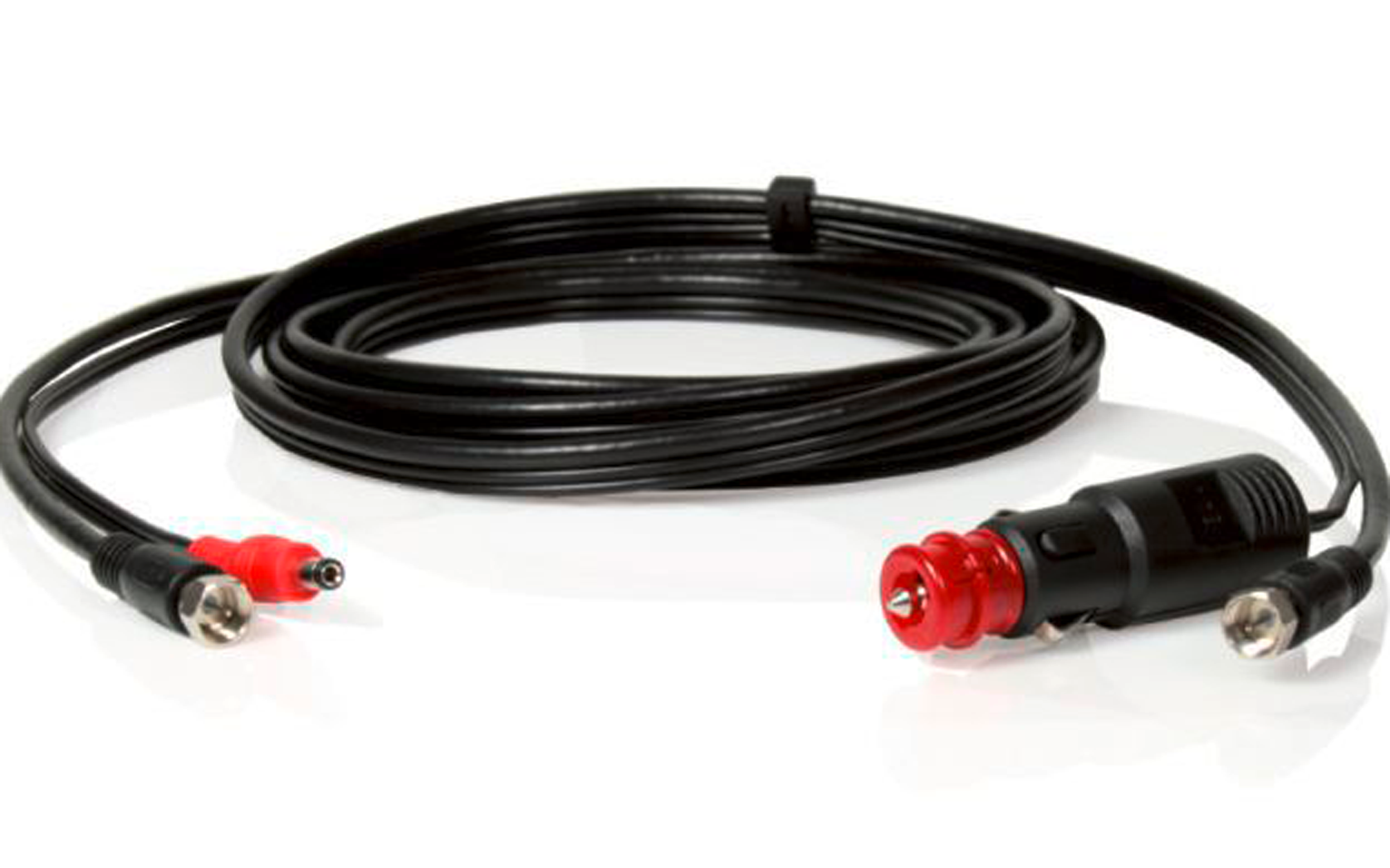 Caratec Connect CI205L Kombileitung TV Anschluss 12 V 2,5 m schwarz - TV-Zubehör
